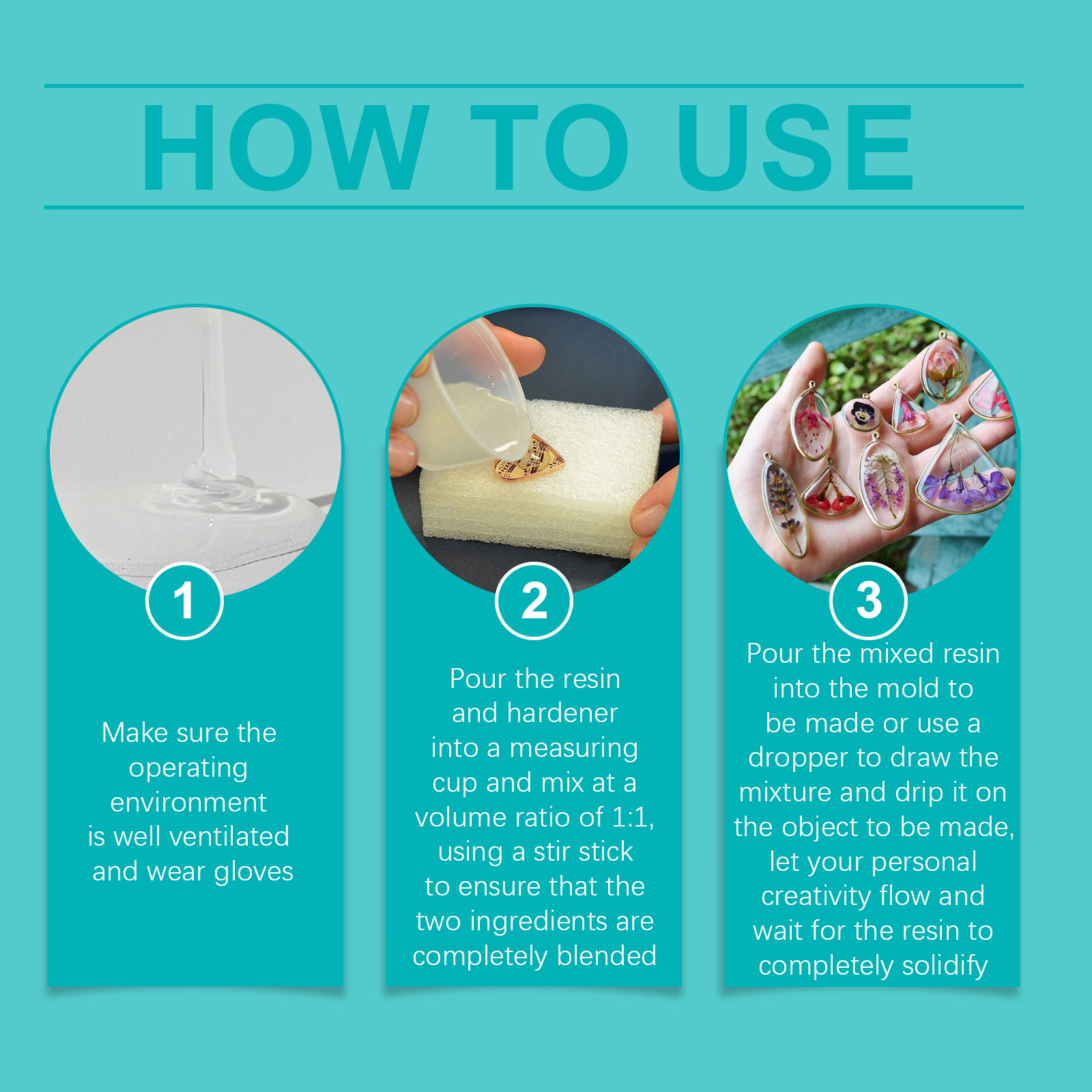 (Set C) Clear Epoxy Resin Kit Bubble Free Crystal Clear AB High Adhesive Transparent Hardener Casting Jewelry Making Art Resin Supplies ﻿