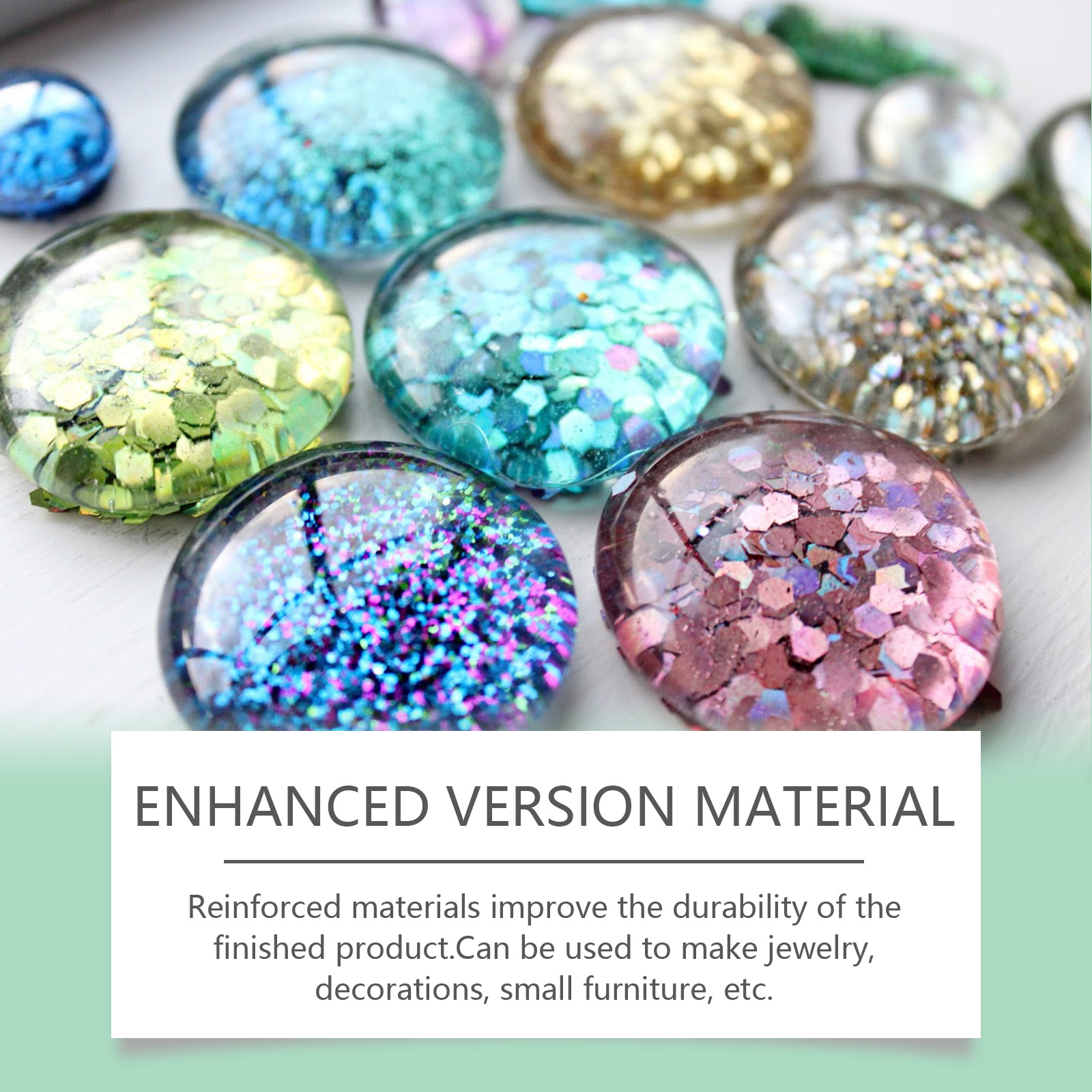 (Set C) Clear Epoxy Resin Kit Bubble Free Crystal Clear AB High Adhesive Transparent Hardener Casting Jewelry Making Art Resin Supplies ﻿