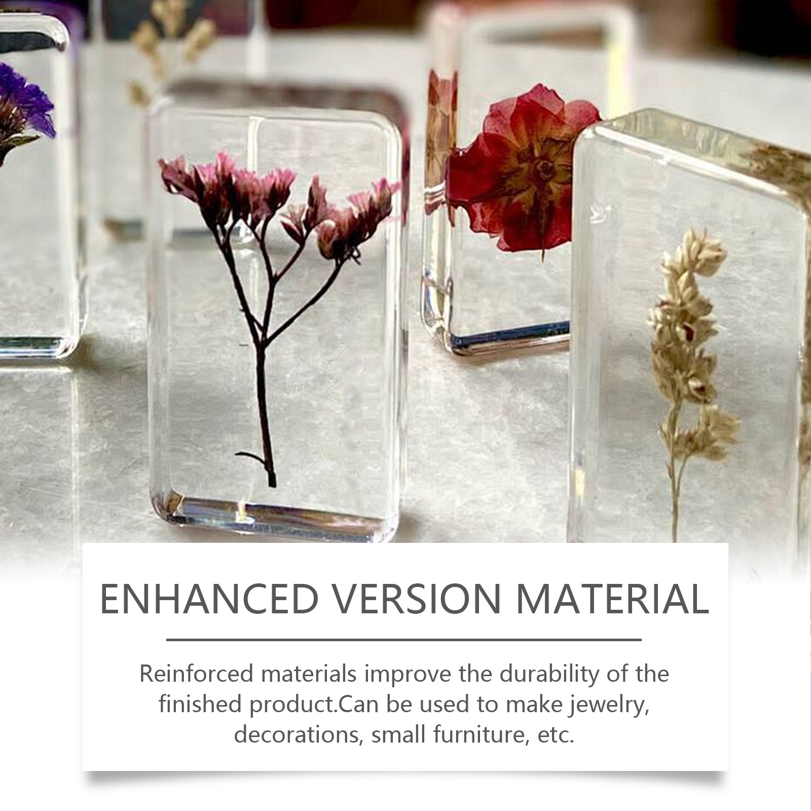 (Set C) Clear Epoxy Resin Kit Bubble Free Crystal Clear AB High Adhesive Transparent Hardener Casting Jewelry Making Art Resin Supplies ﻿