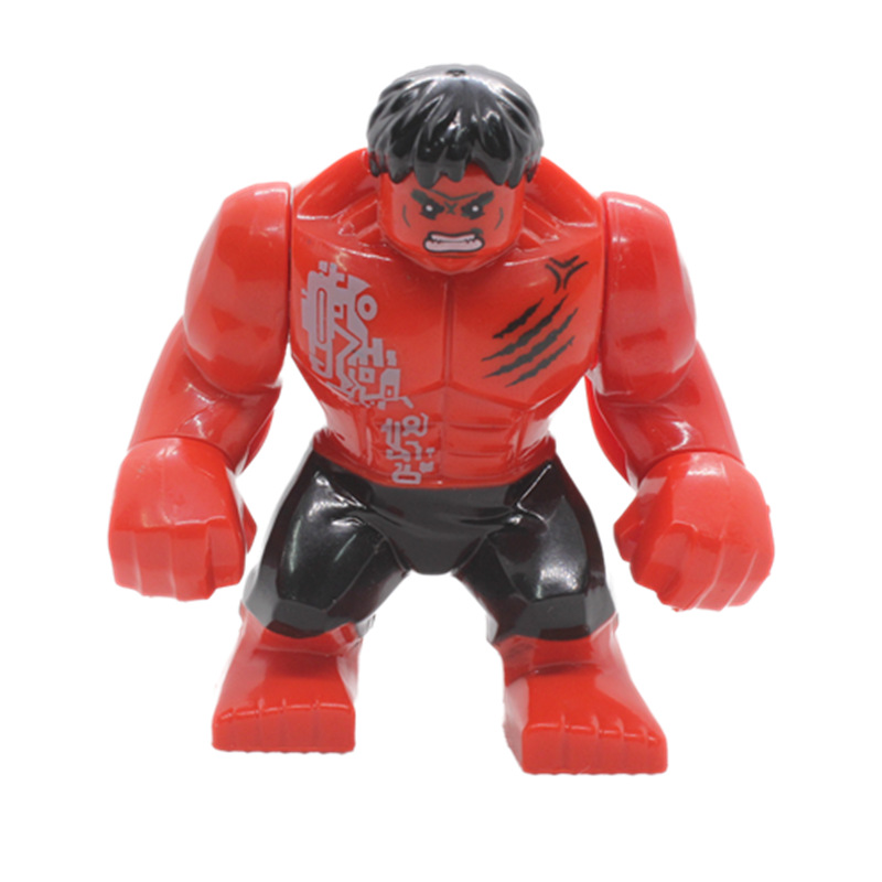 (Style B) Kids Toys Son of Hulk Red Tank Mud Face Serum Rhino Venom Super British Minifigure Birthday Gifts