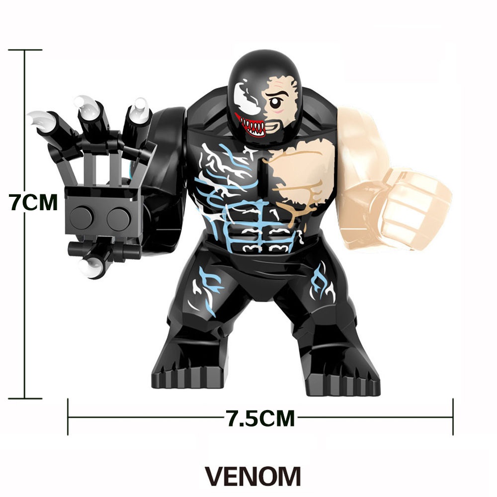 (Style B) Kids Toys Son of Hulk Red Tank Mud Face Serum Rhino Venom Super British Minifigure Birthday Gifts