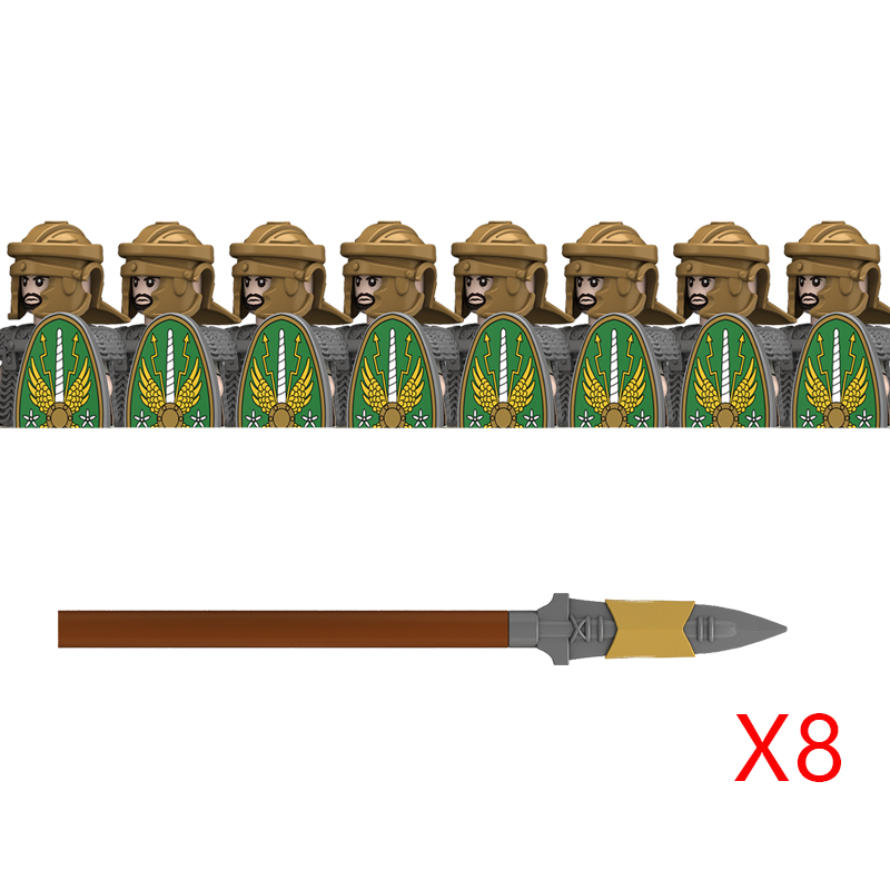 (Soldiers J) Middle Roman Series Building Blocks Castle Medieval Military Knight Soldier Figures Legion Army Warrior Shield Bricks Toys Gifts