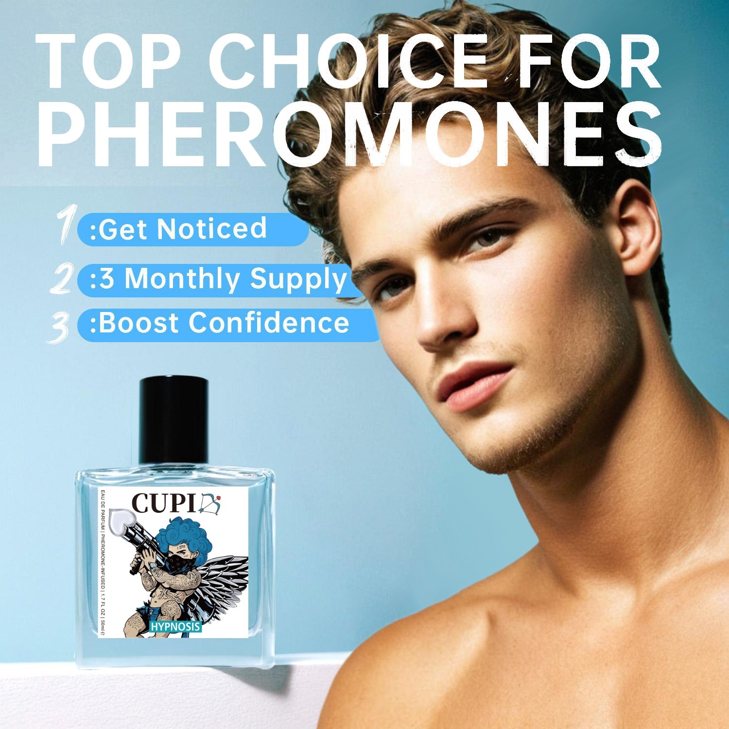 Cupid Perfume 50ml Elegant Comfortable Long Lasting Portable Fragrance for Daily Home Use Natural 50ml