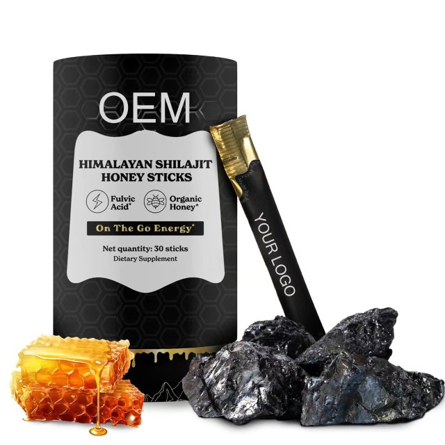 Pure Himalaya Shilajit Honey Sticks Natural Portable Supplement For Instant On The Go Energy Daily Vitality Boost Rich In Fulvic Acid And Trace Minerals
