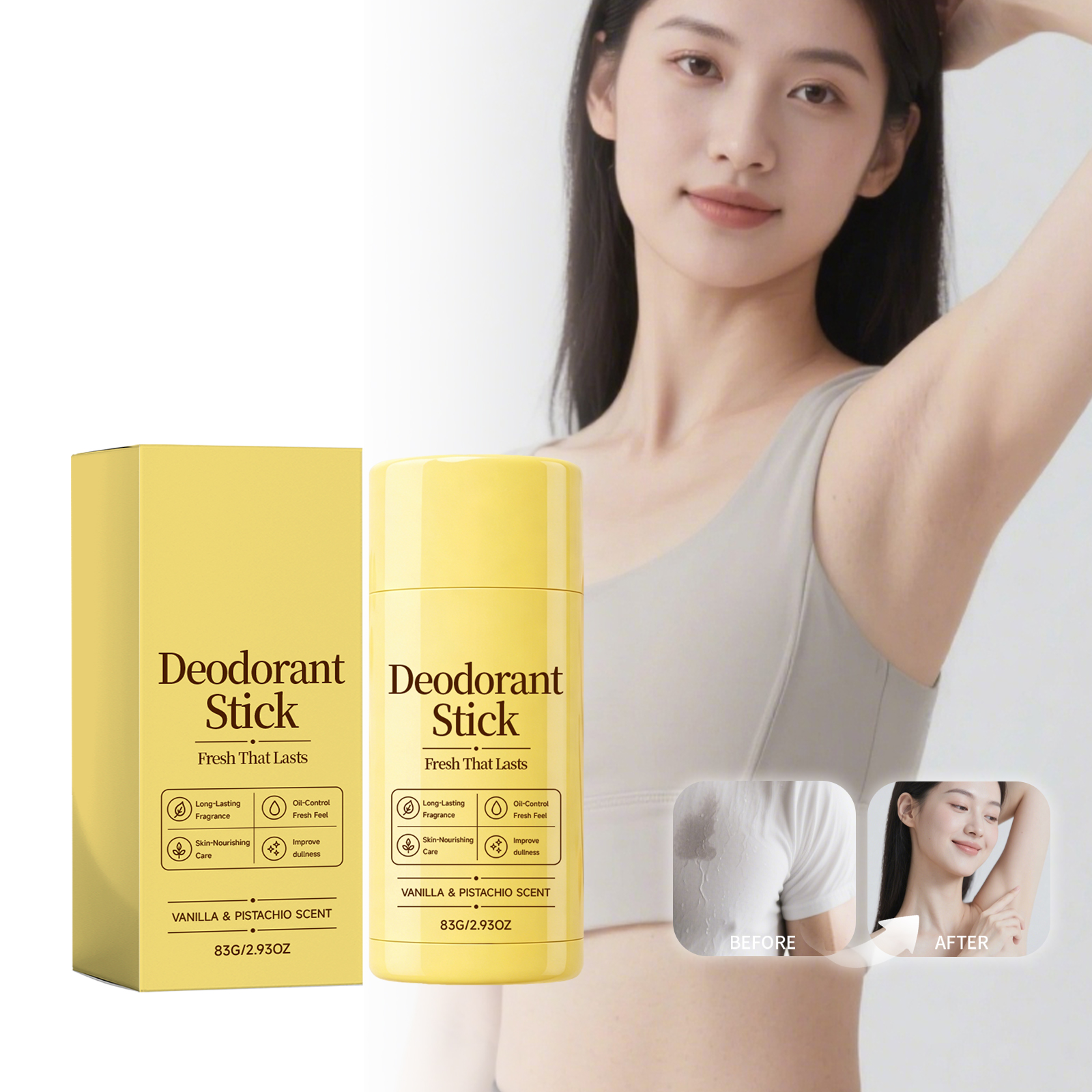 Antiperspirant Scent Stick Smooth Easy Apply Long Last Fresh Portable Store Dry Non Sticky Mild Body Care Product
