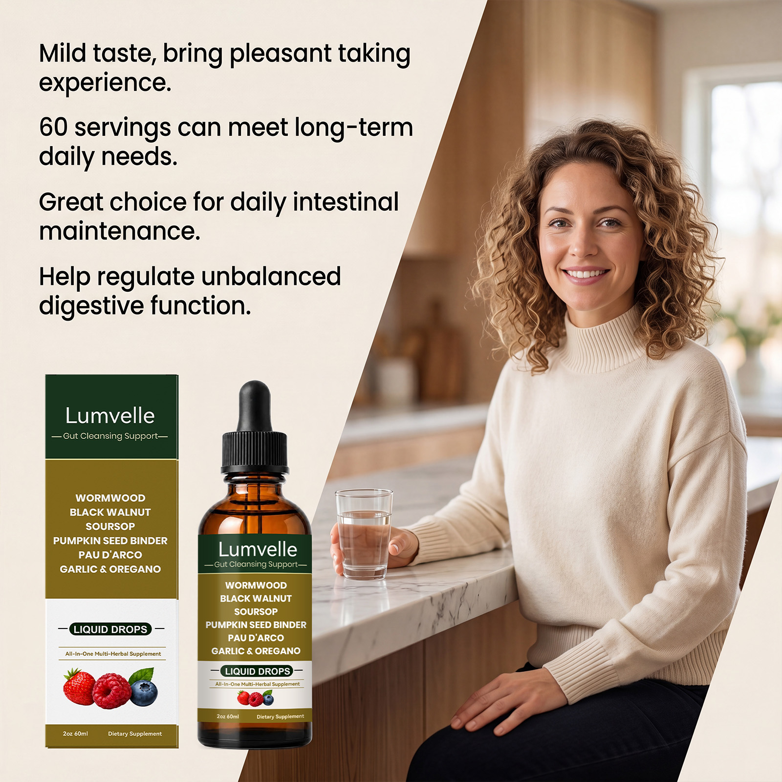 Intestine Balance Gentle Droplets Protect Gut Environment Stabilize Flora Convenient Oral For Irregular Diet Users