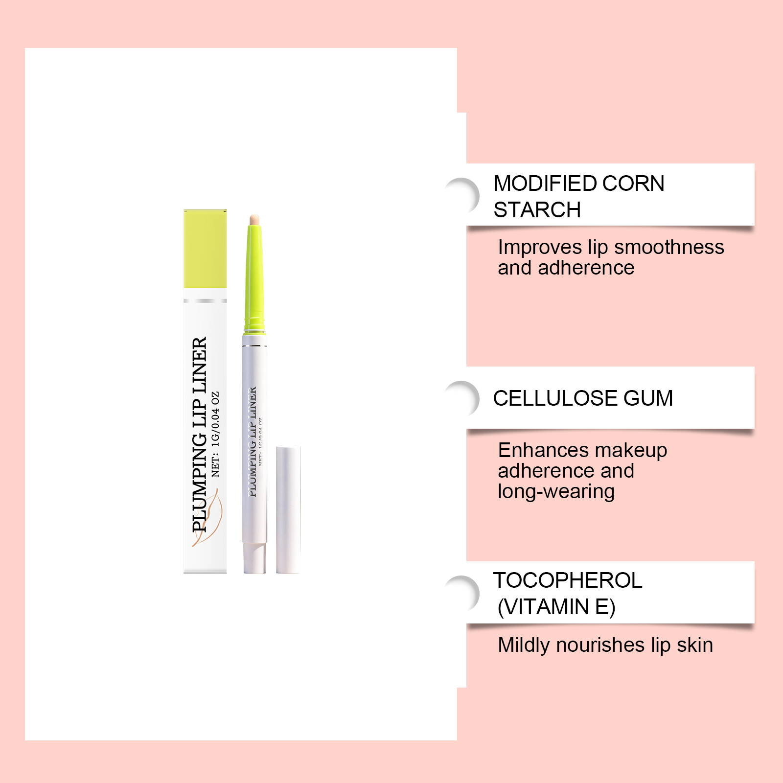 Matte Lip Liner Pen Natural Define Lip Lines Long Lasting Color Easy Makeup Daily Bright Lip Cosmetic