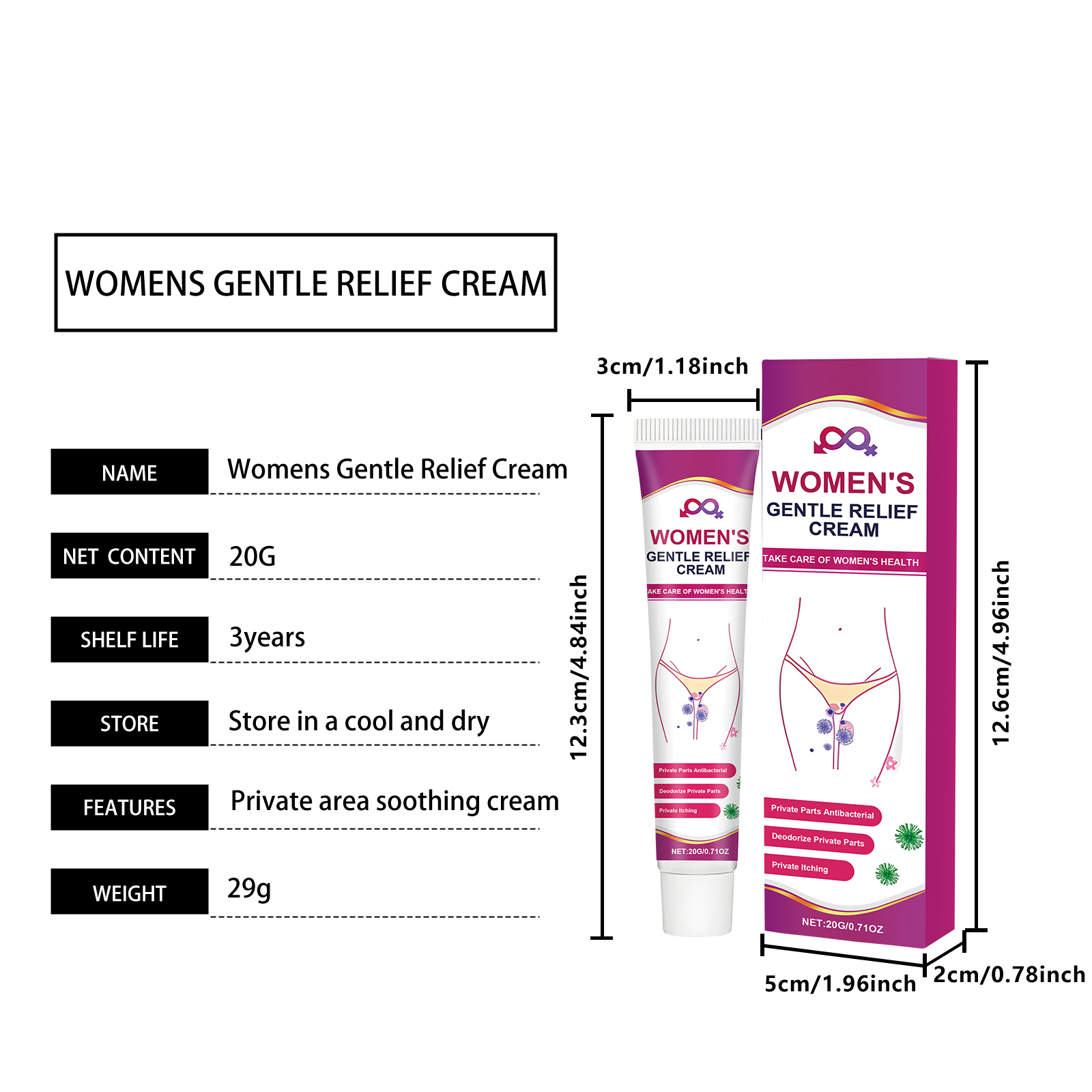Gentle Ingredient Body Cream For Female Skin Daily Cleansing Massaging Care Lotion For Women Soft Nourishing Surface Treatment