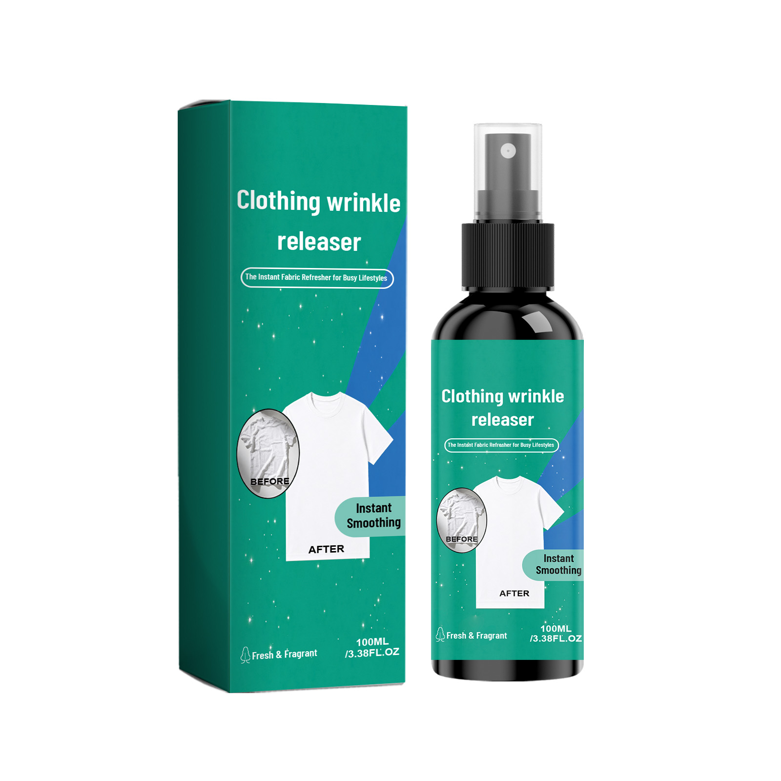 Clothes Wrinkle Remove Spray Mild Quick Dry Skin Friendly Anti Wrinkle Moisture Gentle Care Home Daily Garment Fabric Textile Maintain