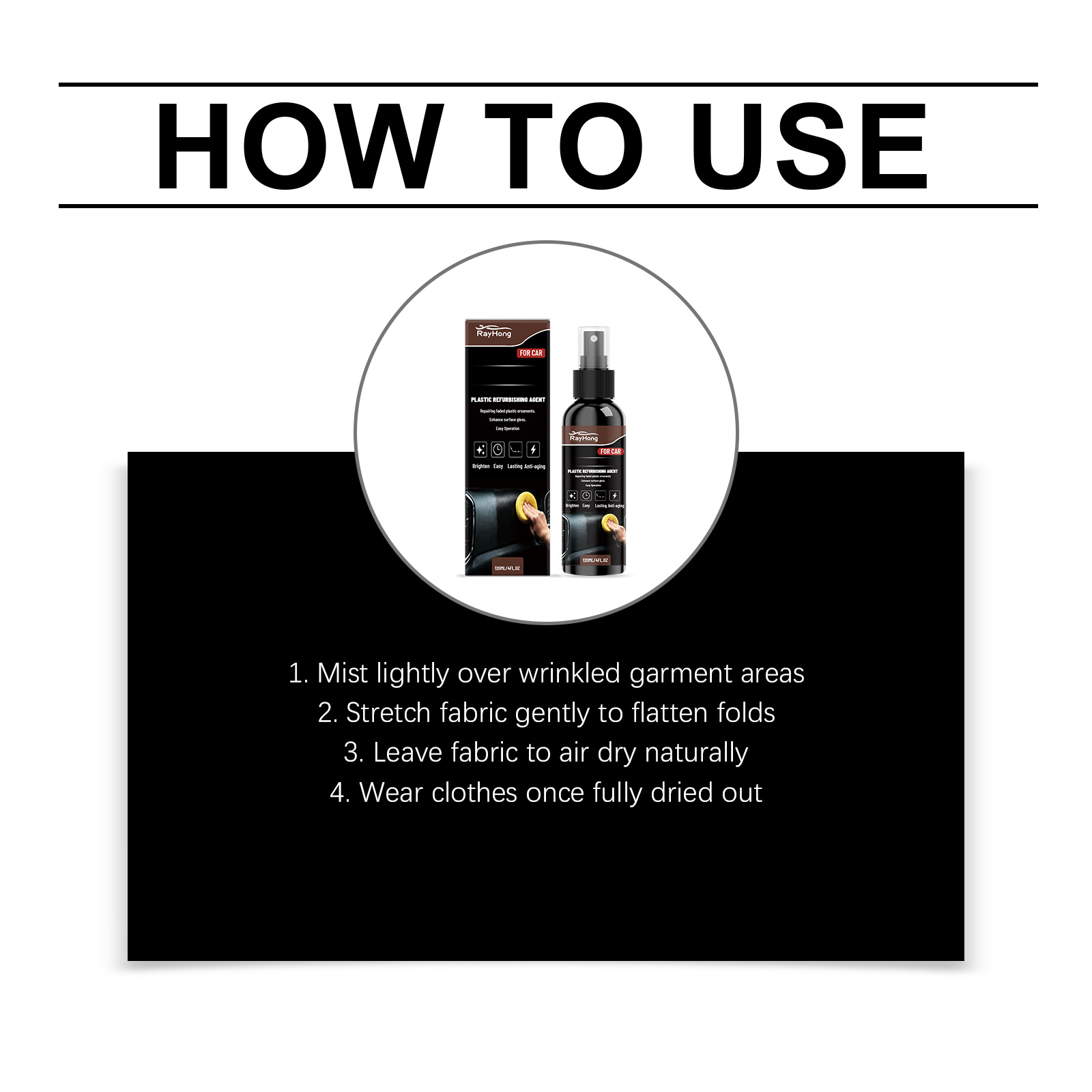 Clothes Wrinkle Remove Spray Mild Quick Dry Skin Friendly Anti Wrinkle Moisture Gentle Care Home Daily Garment Fabric Textile Maintain