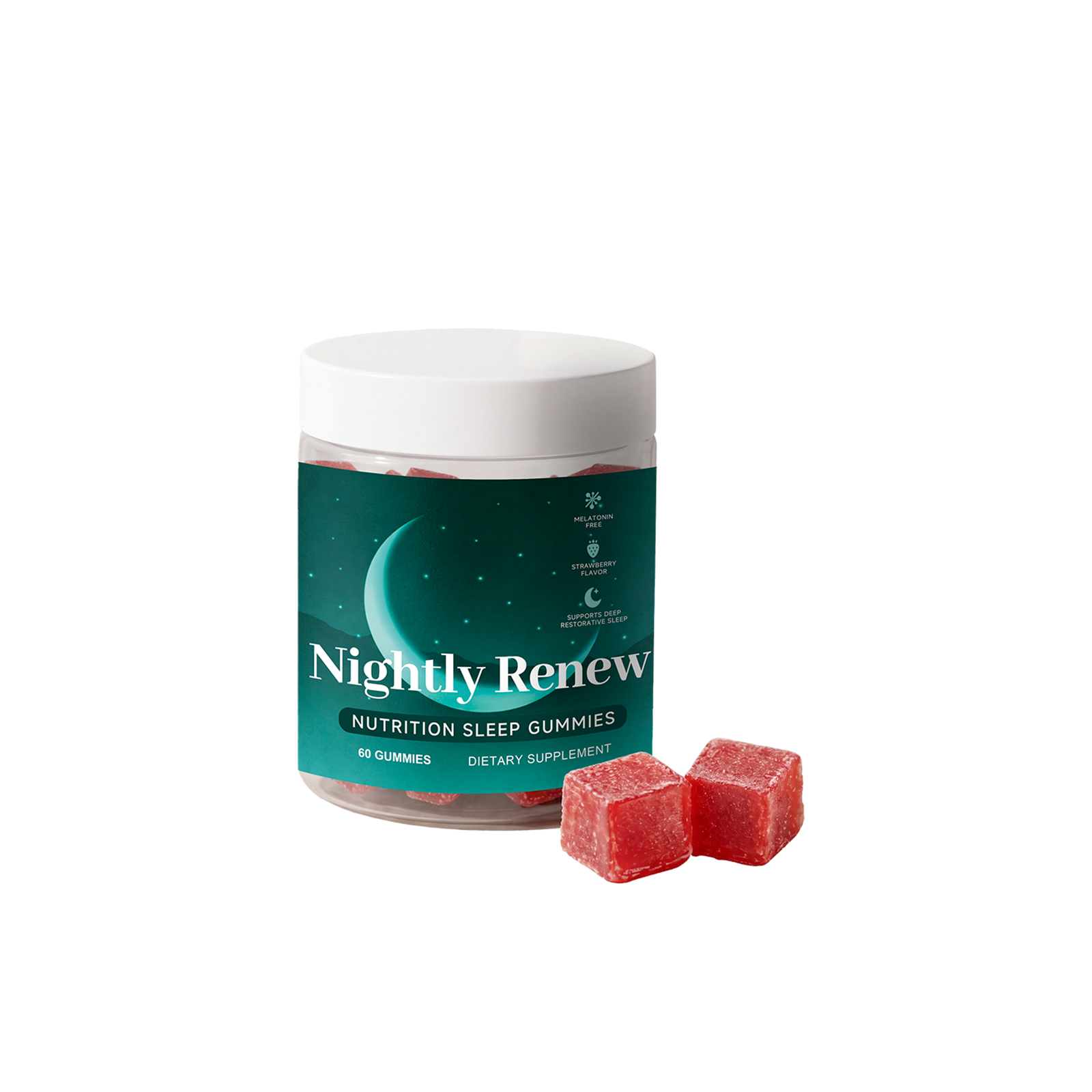 Sleep Gummy Daily Mild Nourish Soothe Night Rest Easy Eat Body Nutrition Supplement Comfort Support Gentle Care Healthy Internal Supply