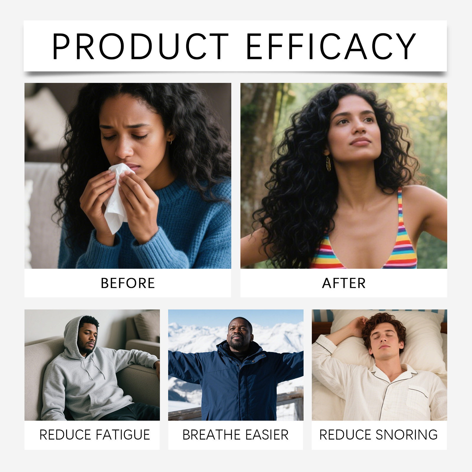 Nasal Care Device For Sleep Clean Nose Freshen Air Ease Snoring Gentle Care Night Daily Rest