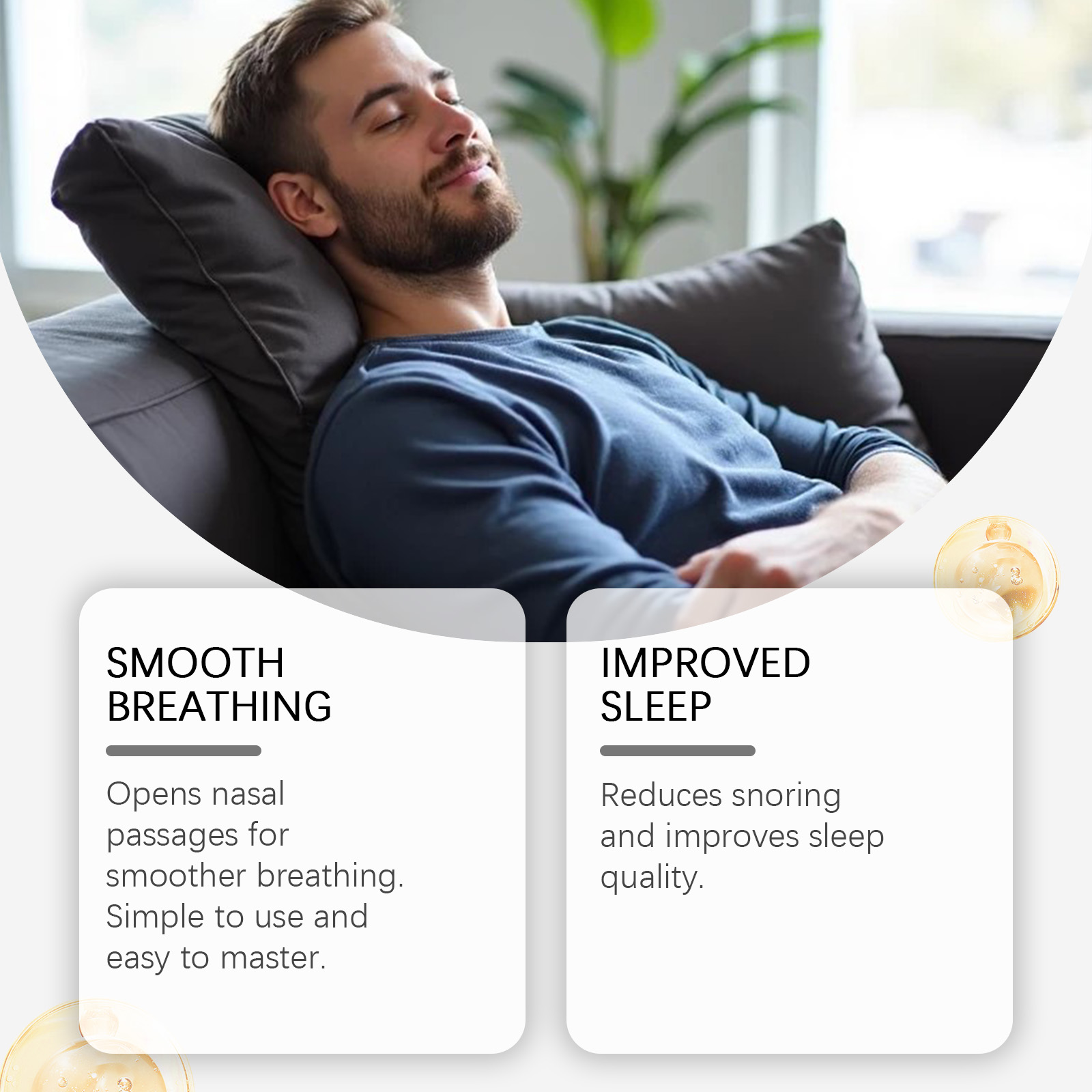 Nasal Care Device For Sleep Clean Nose Freshen Air Ease Snoring Gentle Care Night Daily Rest
