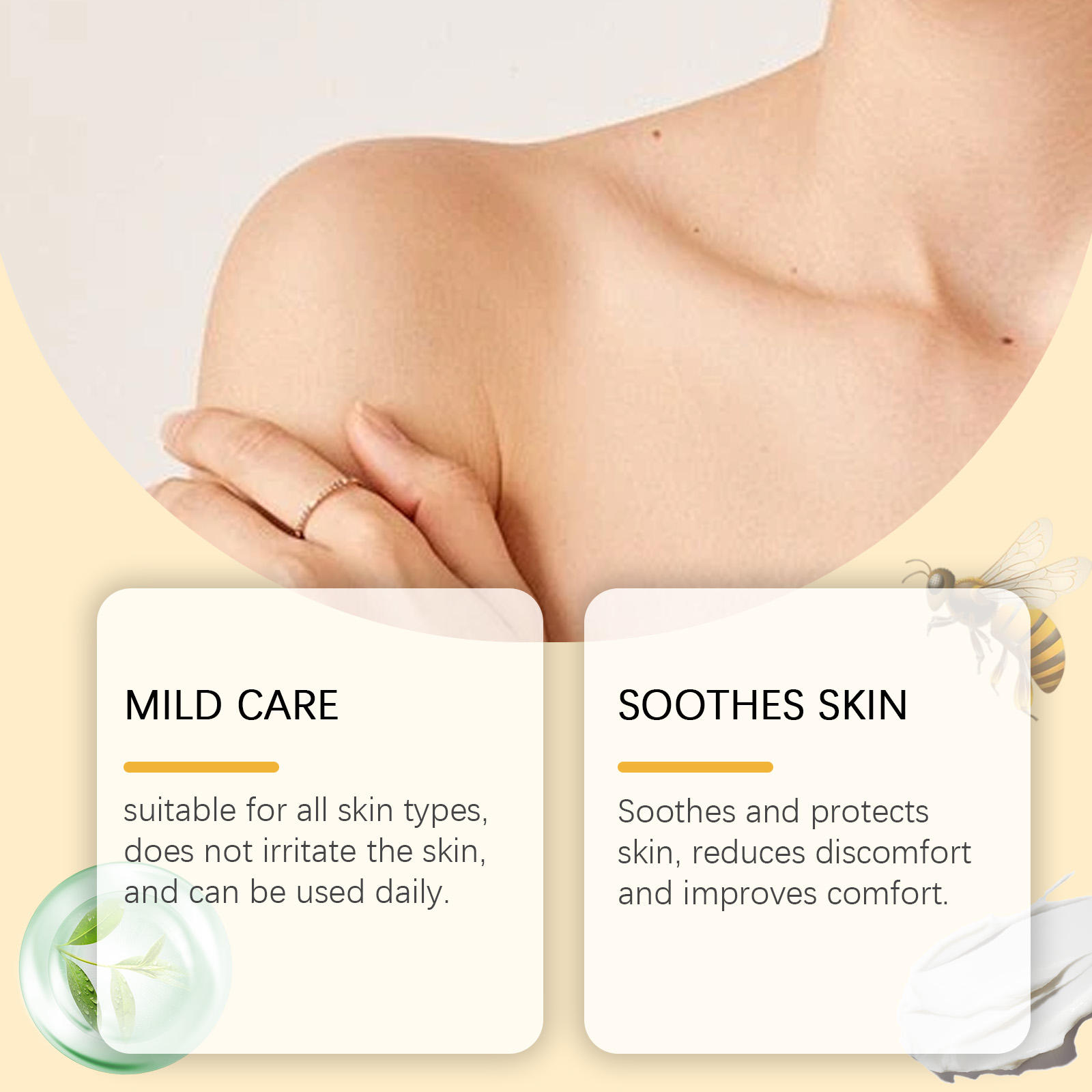 Bee Venom Skin Remove Wart Cream Mild Clean Repair Smooth Nourish Moisturize Skin Tissue