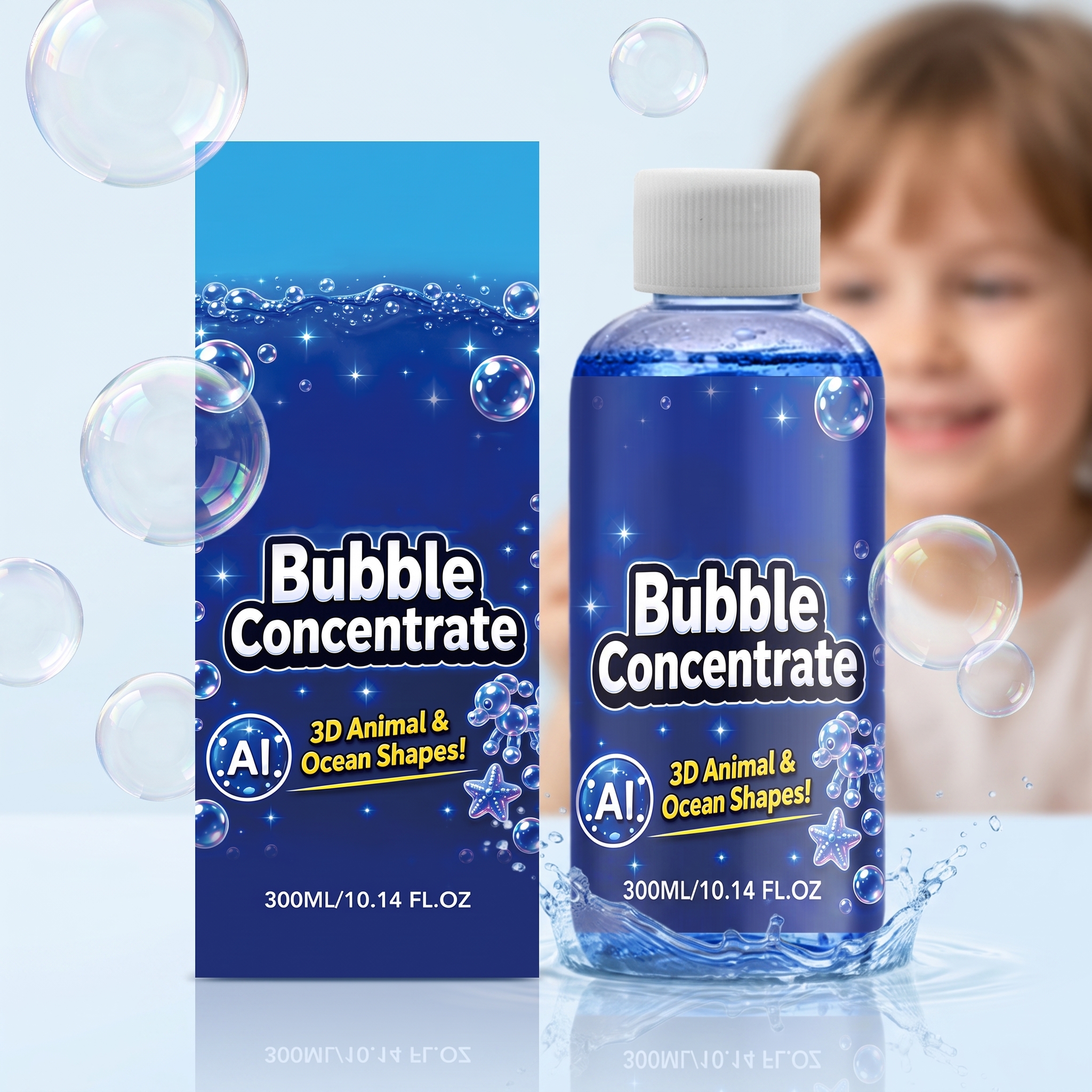 Three D Magic Bubble Concentrated Liquid For Kids Outdoor Parent Child Party Interactive Play Toy