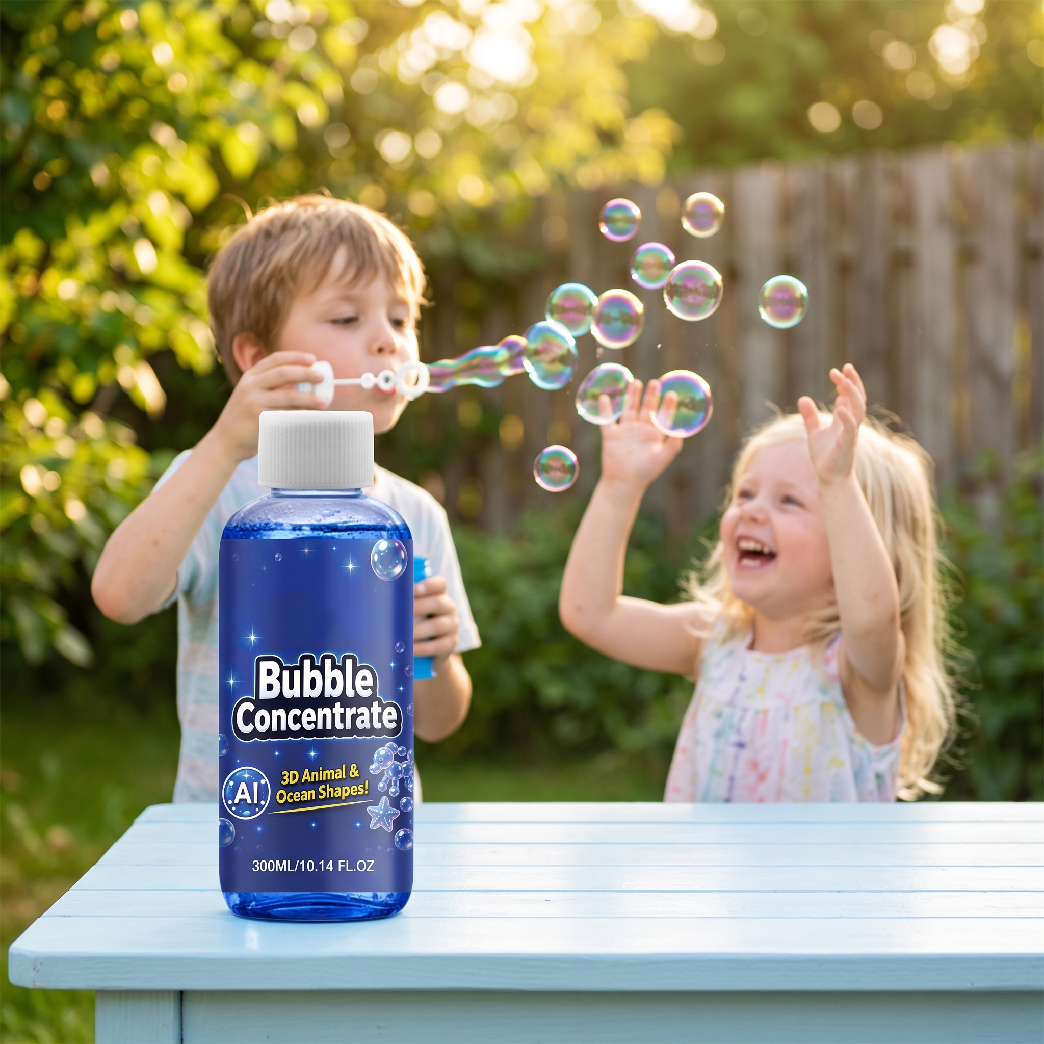 Three D Magic Bubble Concentrated Liquid For Kids Outdoor Parent Child Party Interactive Play Toy