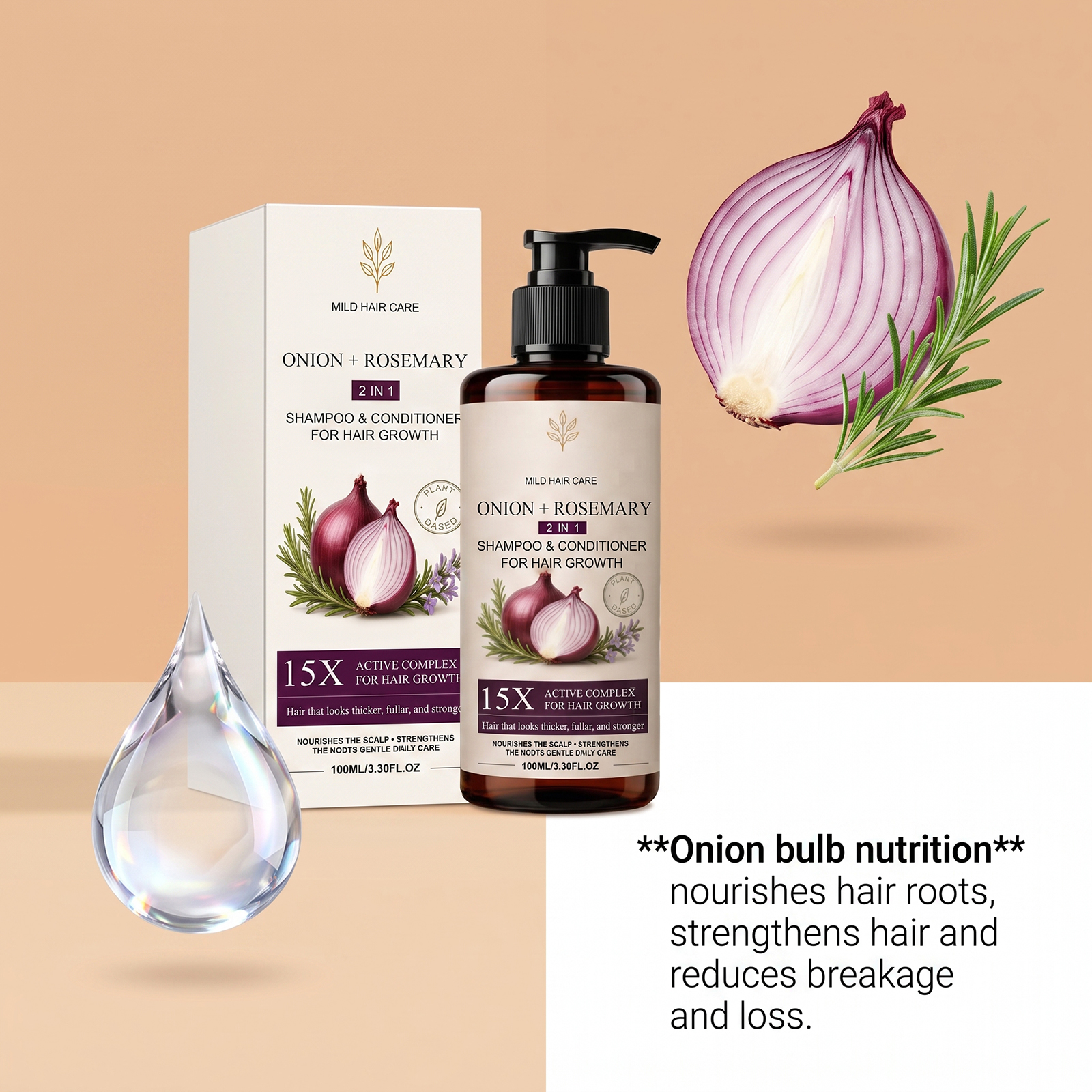 Hair Moisturizing Shampoo Mild Formula Gentle Care Smooth Strands Fluffy Fresh Non Greasy Scalp Hair