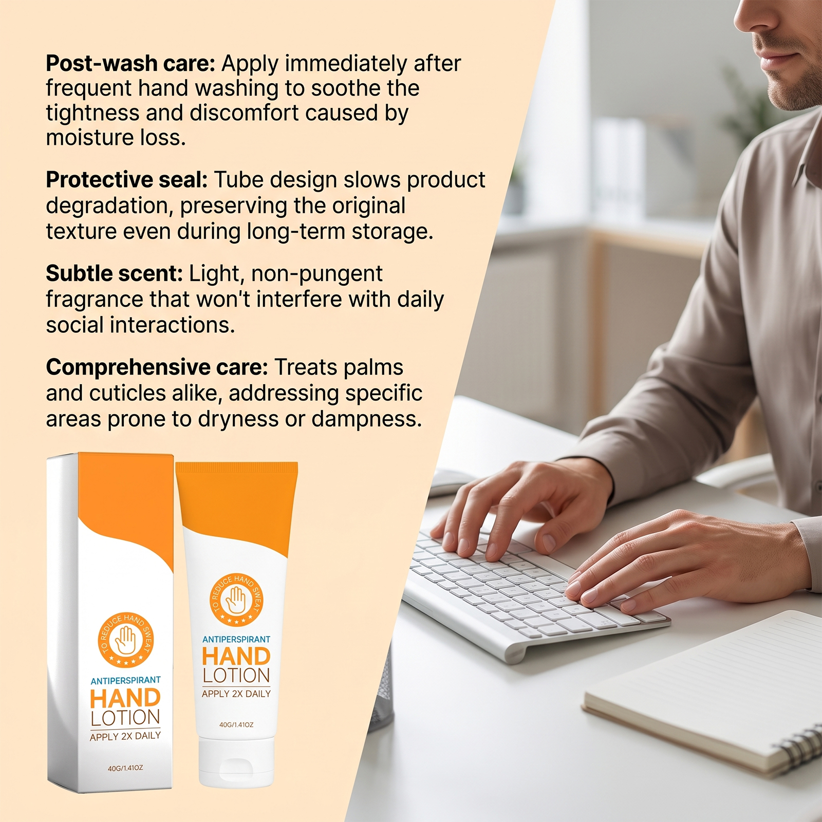 Moisturizing Care Hand Cream Gentle Mild Soft Hydrating Comfort Daily Skin Apply Hand Care