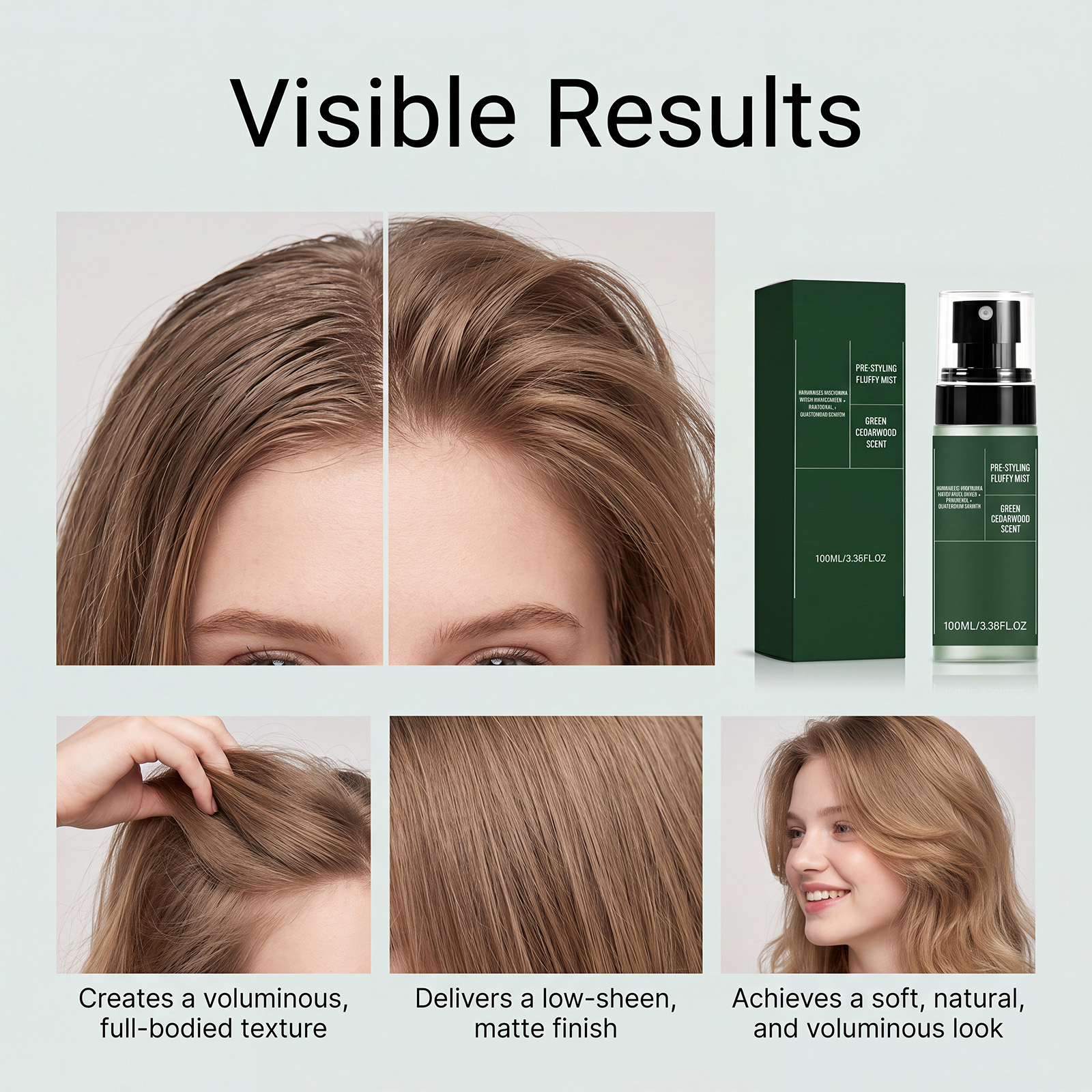 Hair Styling Volumizing Mist For Daily Hair Beauty Care Routine All Hair Types