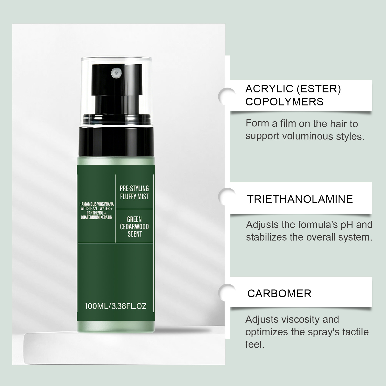 Hair Styling Volumizing Mist For Daily Hair Beauty Care Routine All Hair Types