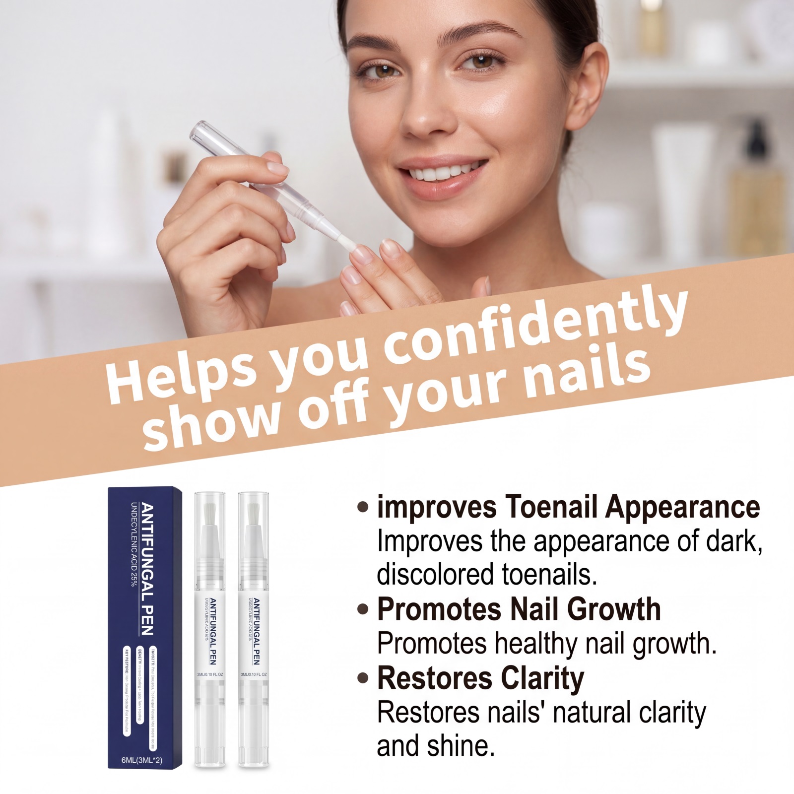 Nail Care Pen Nourishing Moisturizing Portable For Hand Foot Nail Surface Daily Maintenance