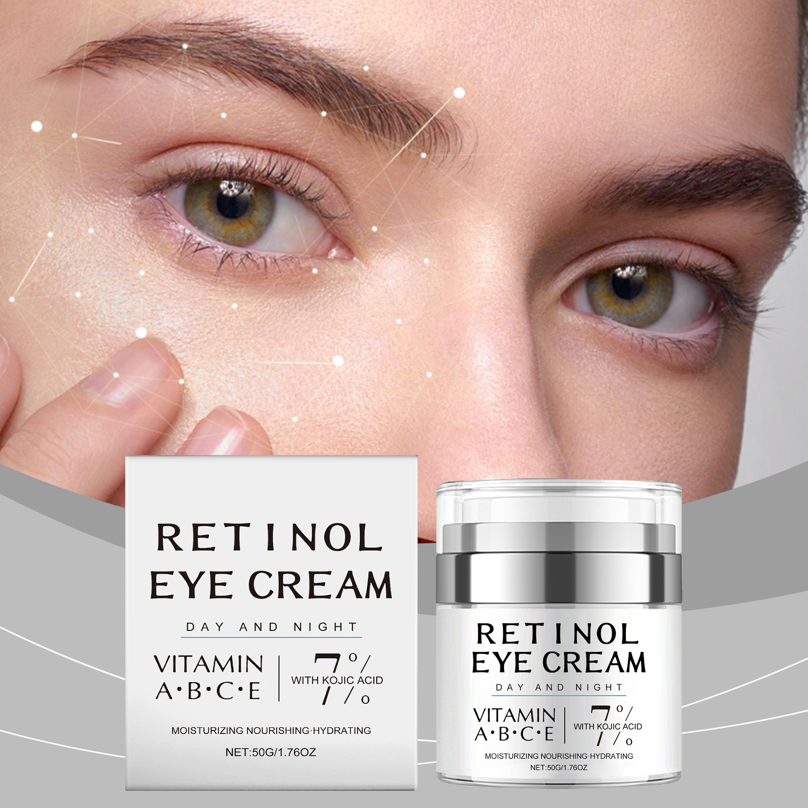 Retinol Eye Cream Fades Fine Lines Tightens Skin Mildly Nourishes Hydrates Softens Daily Eye Care