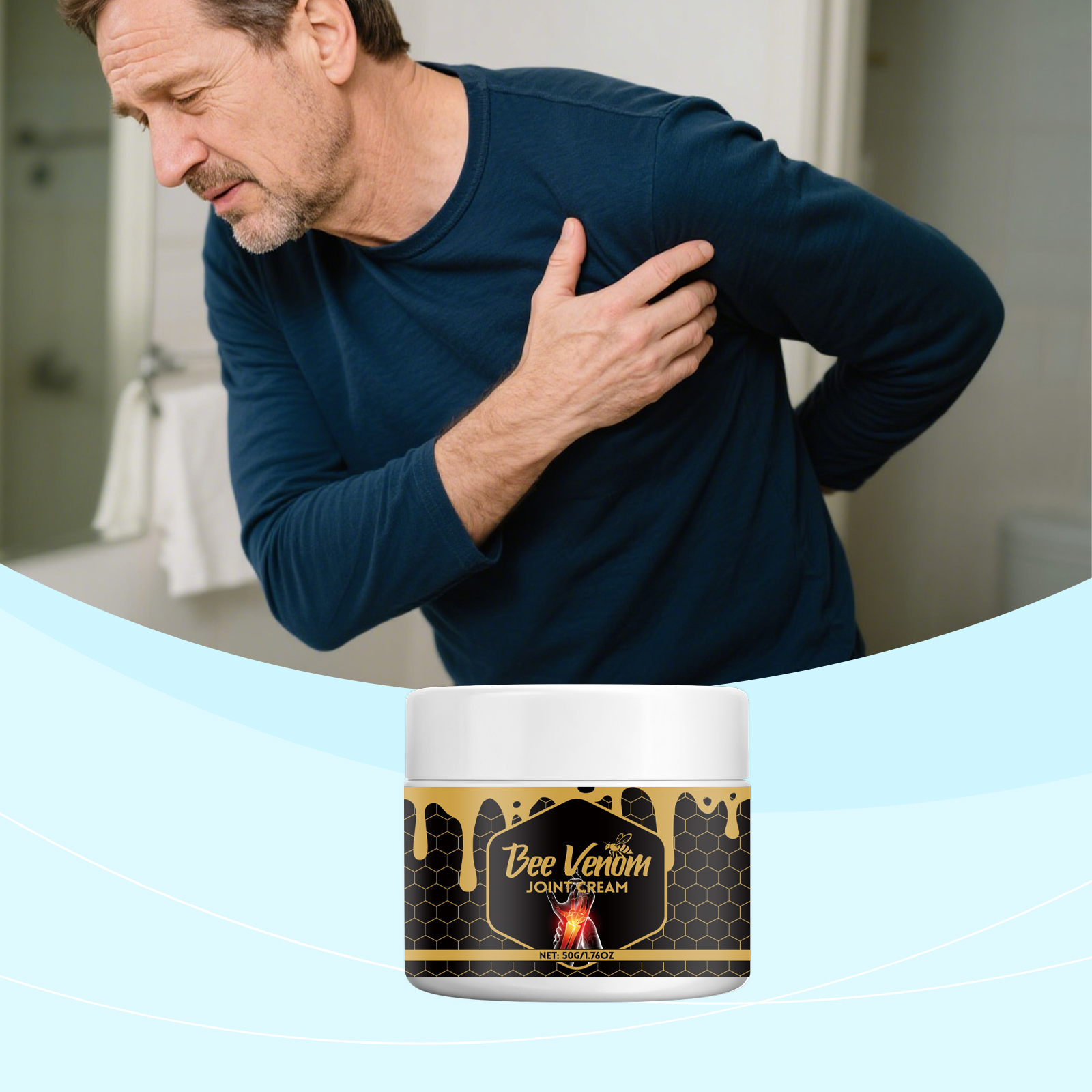Joint Care Cream Gentle Daily Massage Relieve Discomfort Wrist Knee Ankle Mild Protection