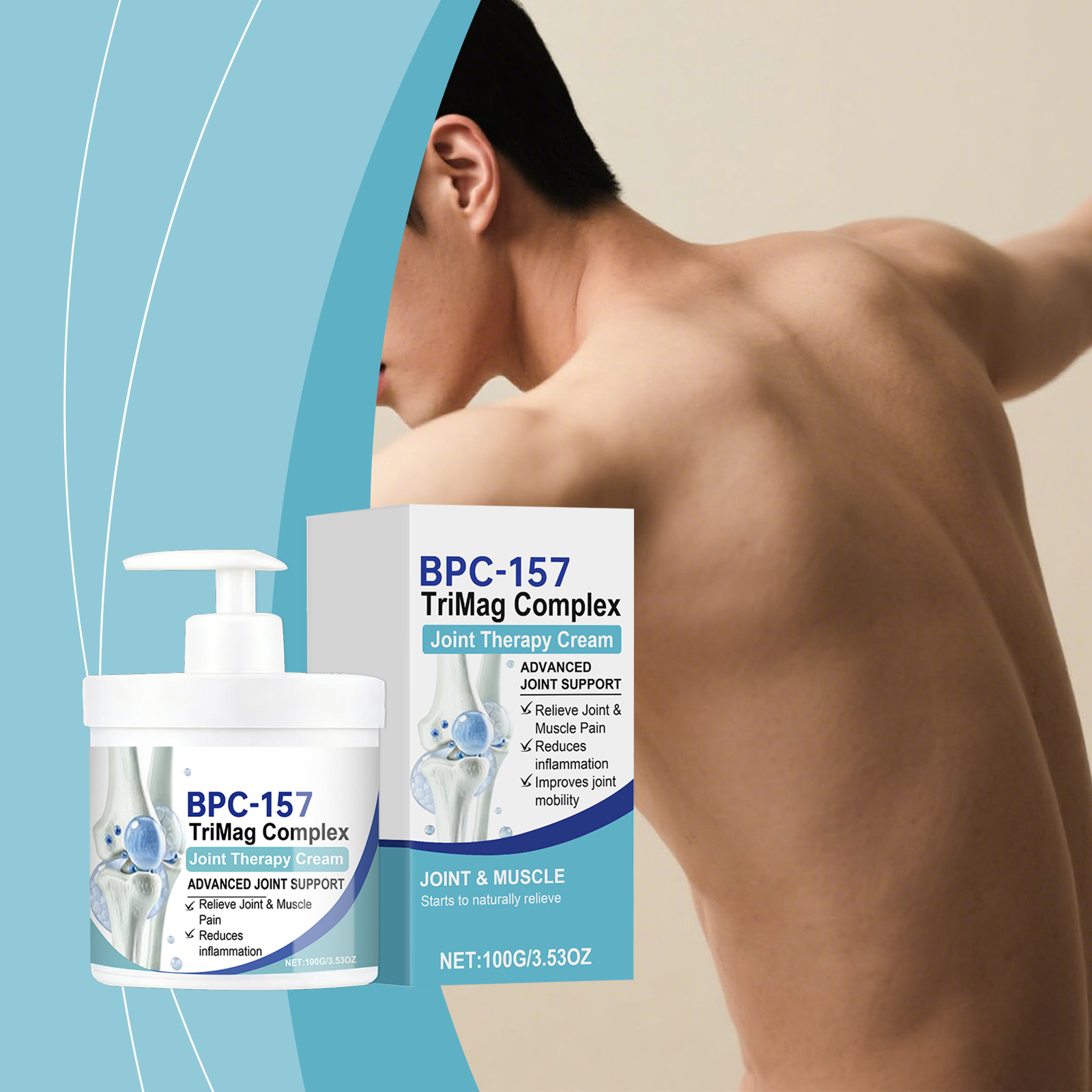 Joint Care Cream Daily Gentle Ingredients Comfort Massage For Elbows Knees Body Skin Care