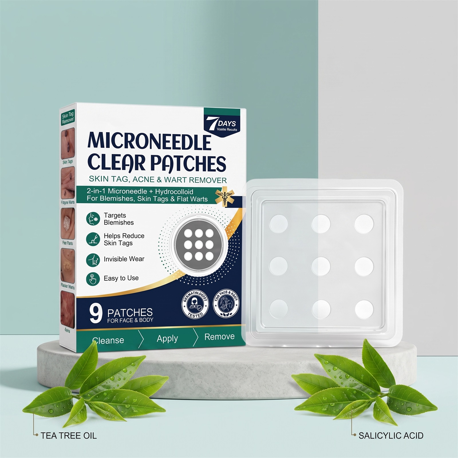Skin Care Patch Mild Clean Facial Surface Acne Smooth Comfort Thin Invisible Skin Friendly Acne Patch