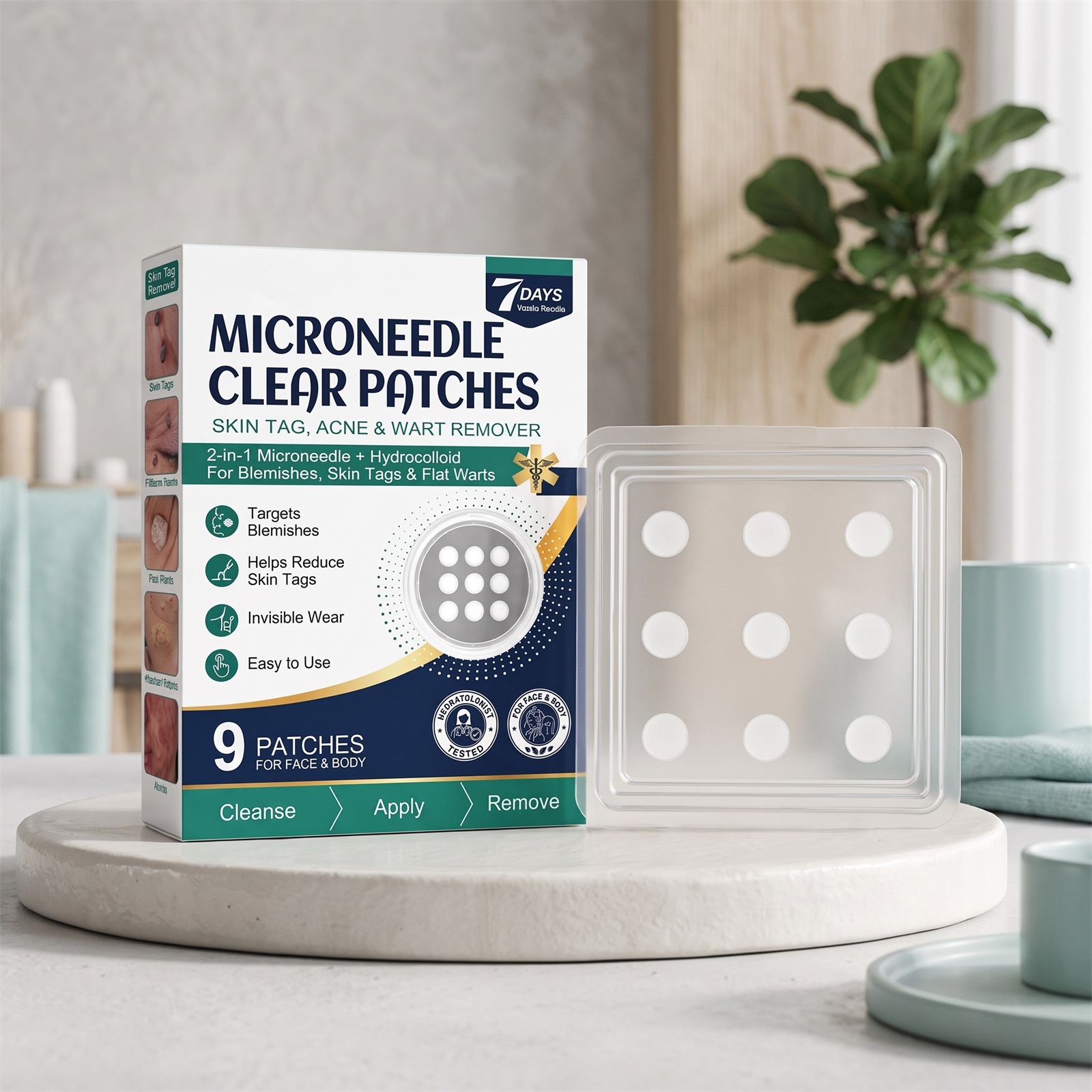 Skin Care Patch Mild Clean Facial Surface Acne Smooth Comfort Thin Invisible Skin Friendly Acne Patch