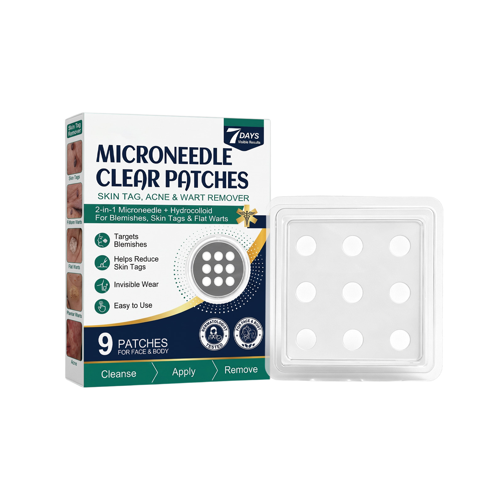 Skin Care Patch Mild Clean Facial Surface Acne Smooth Comfort Thin Invisible Skin Friendly Acne Patch