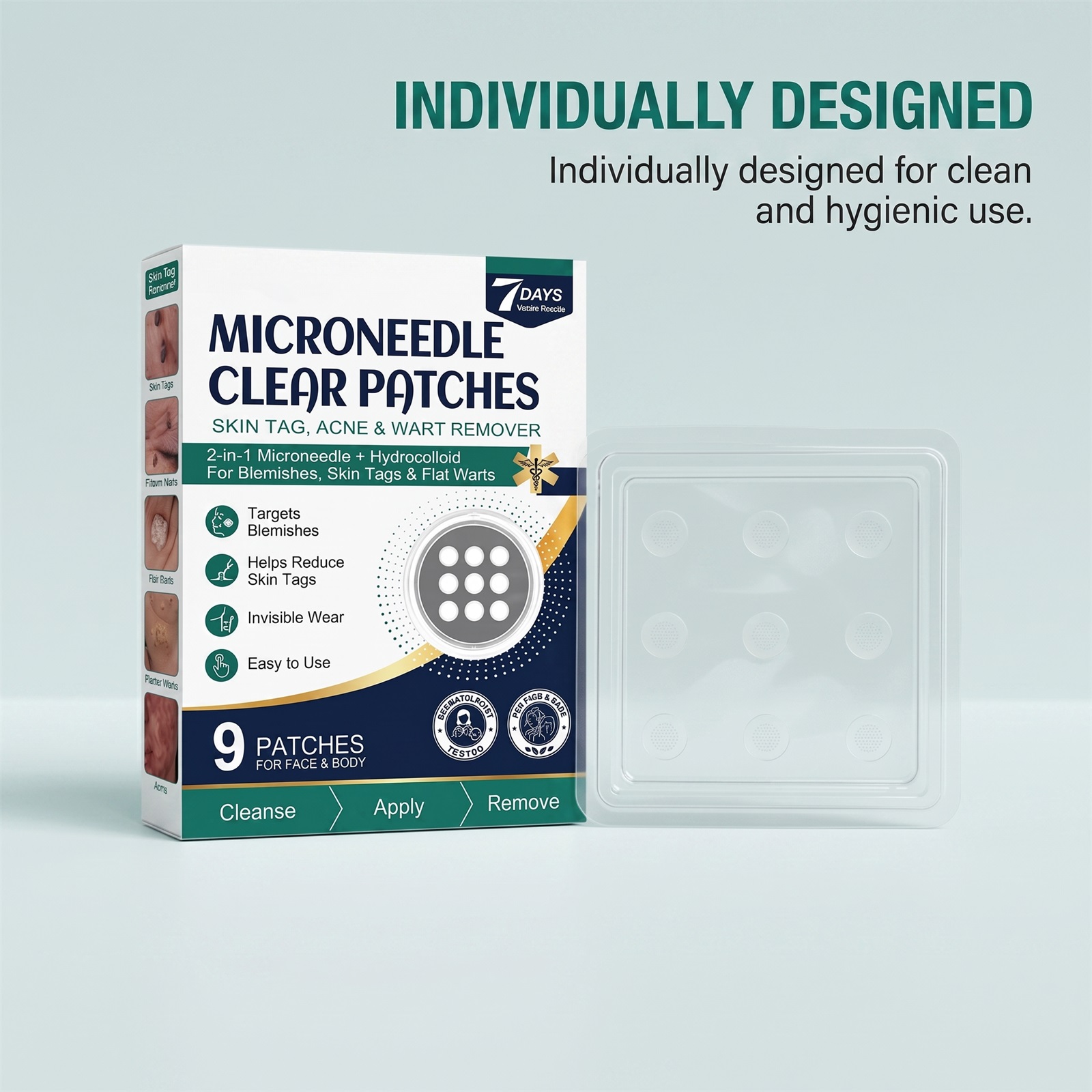 Skin Care Patch Mild Clean Facial Surface Acne Smooth Comfort Thin Invisible Skin Friendly Acne Patch