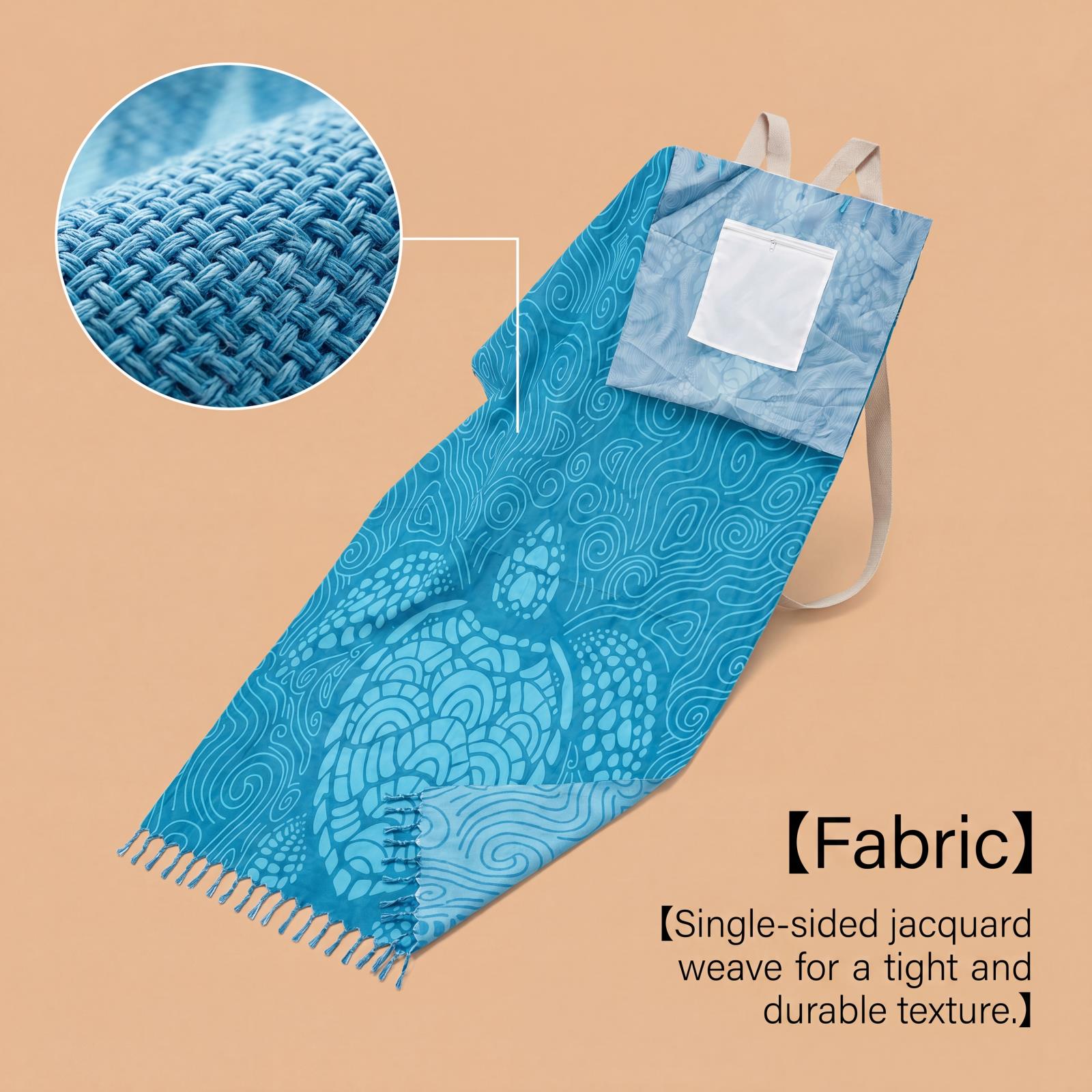 Convertible Beach Towel Bag Outdoor Camping Seaside Picnic Multifunctional Gear Portable Light Sandproof Waterproof