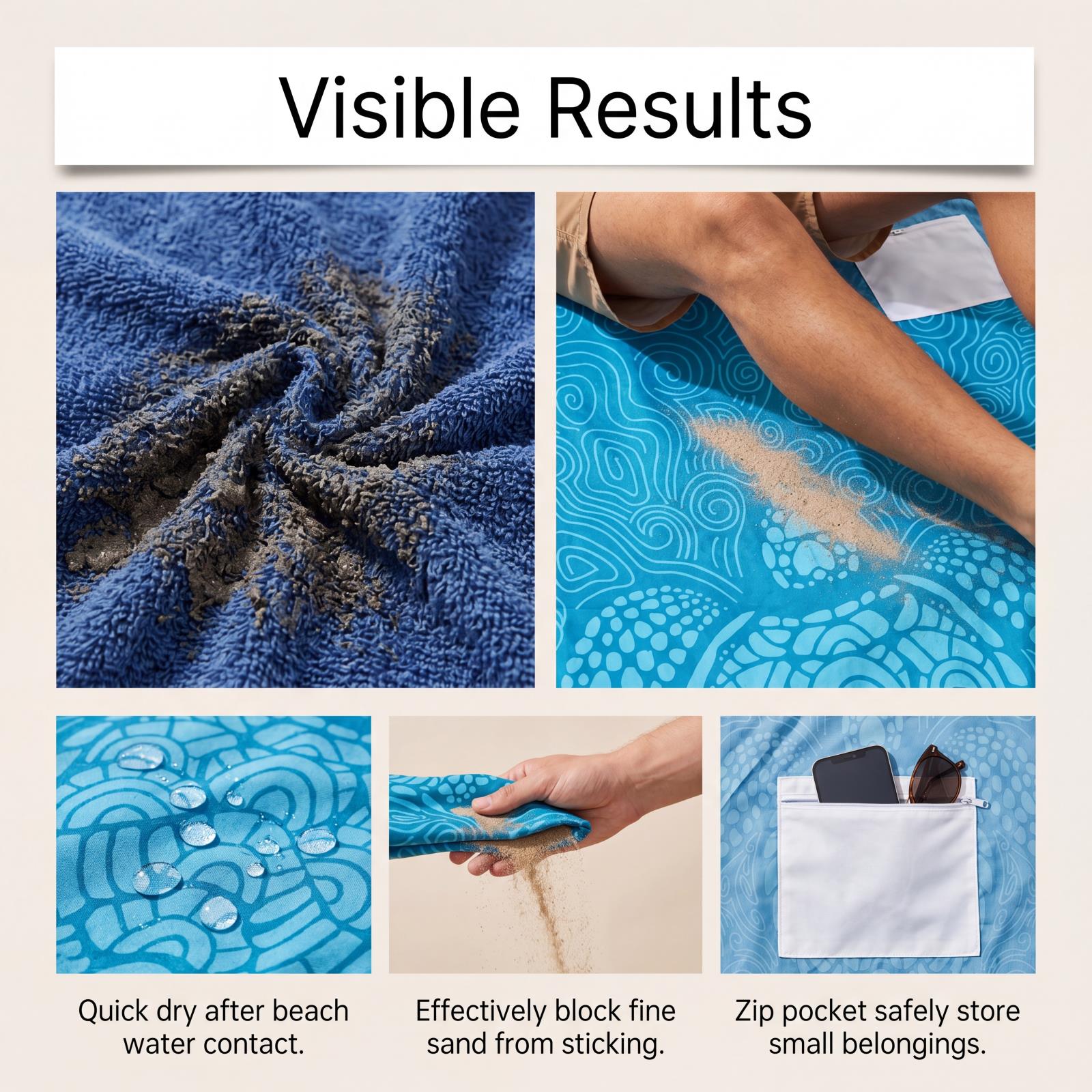 Convertible Beach Towel Bag Outdoor Camping Seaside Picnic Multifunctional Gear Portable Light Sandproof Waterproof