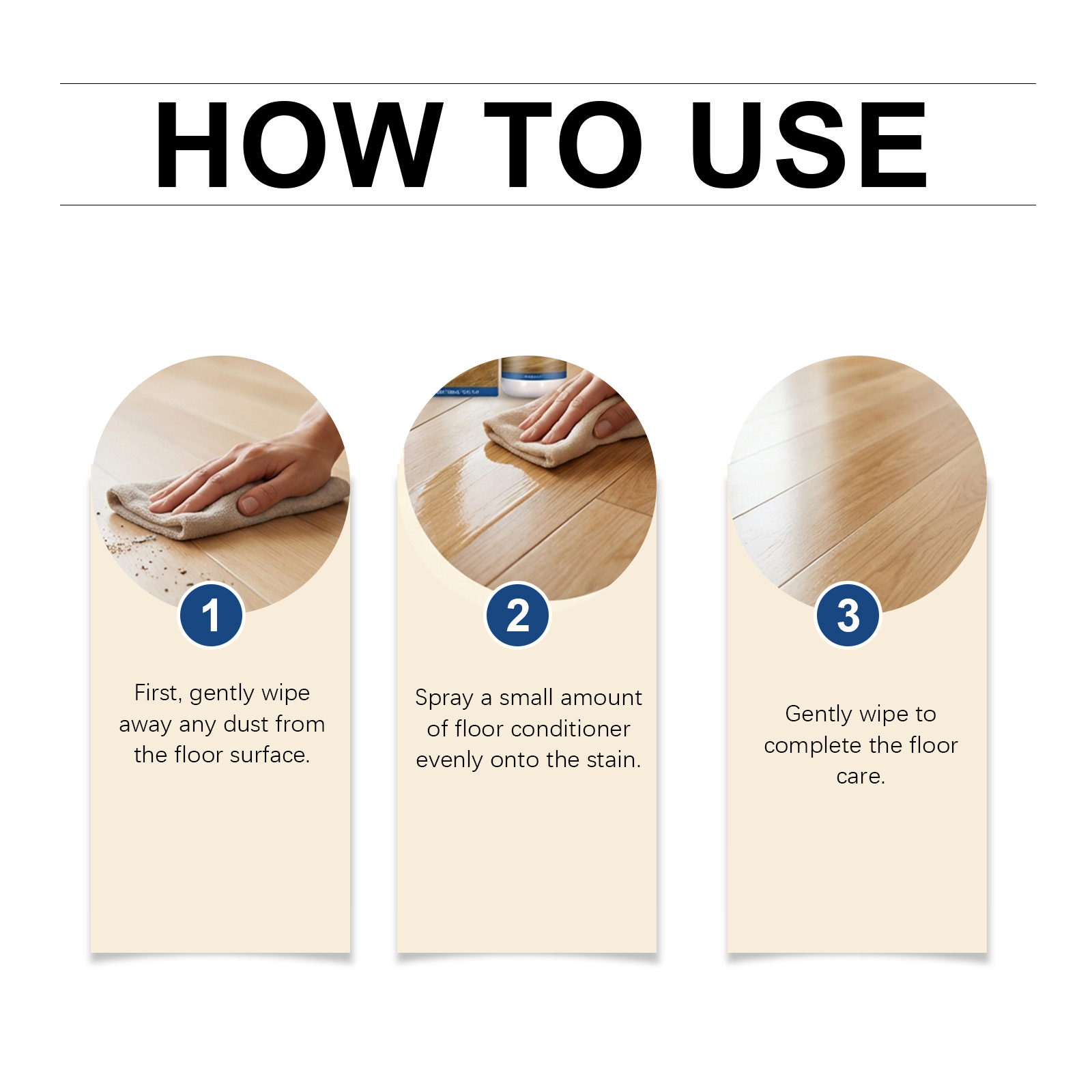Wood Floor Polish Daily Household Multi Effect Stain Remover Scale Cleaner Brightening Mopping Detergent