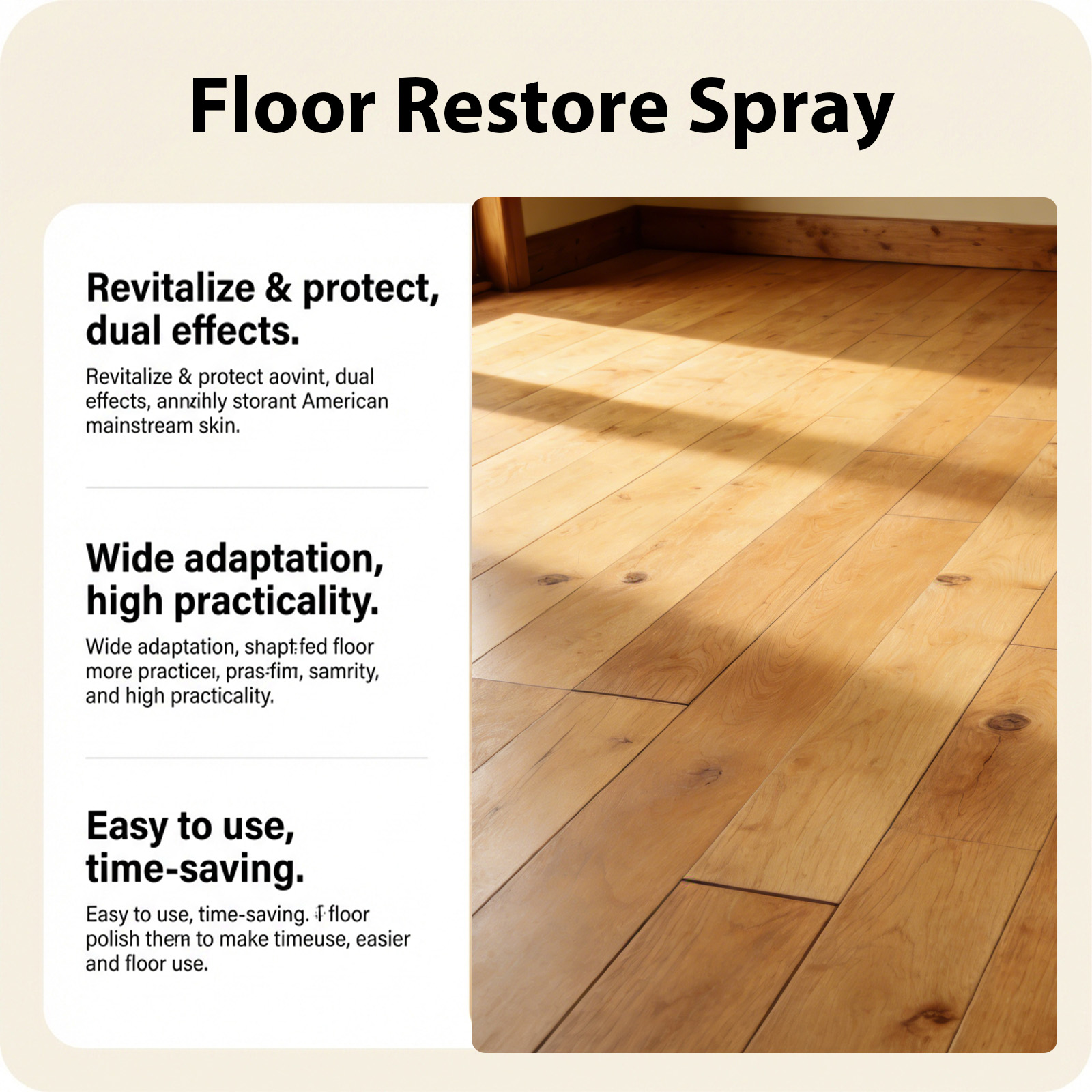 Wood Floor Polish Daily Household Multi Effect Stain Remover Scale Cleaner Brightening Mopping Detergent