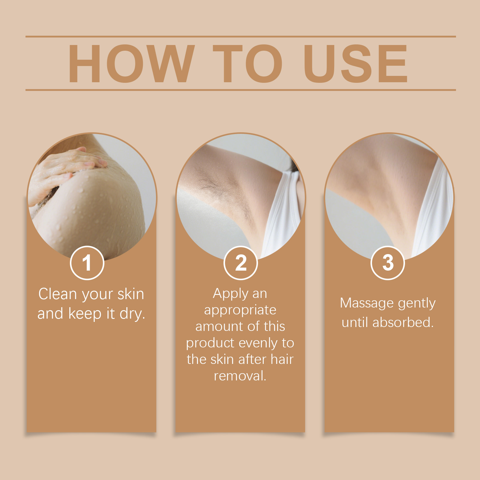 Hair Removal Essential Oil Post Depilation Soothing Moisturizing Silky Skin Plant Nourishing Care