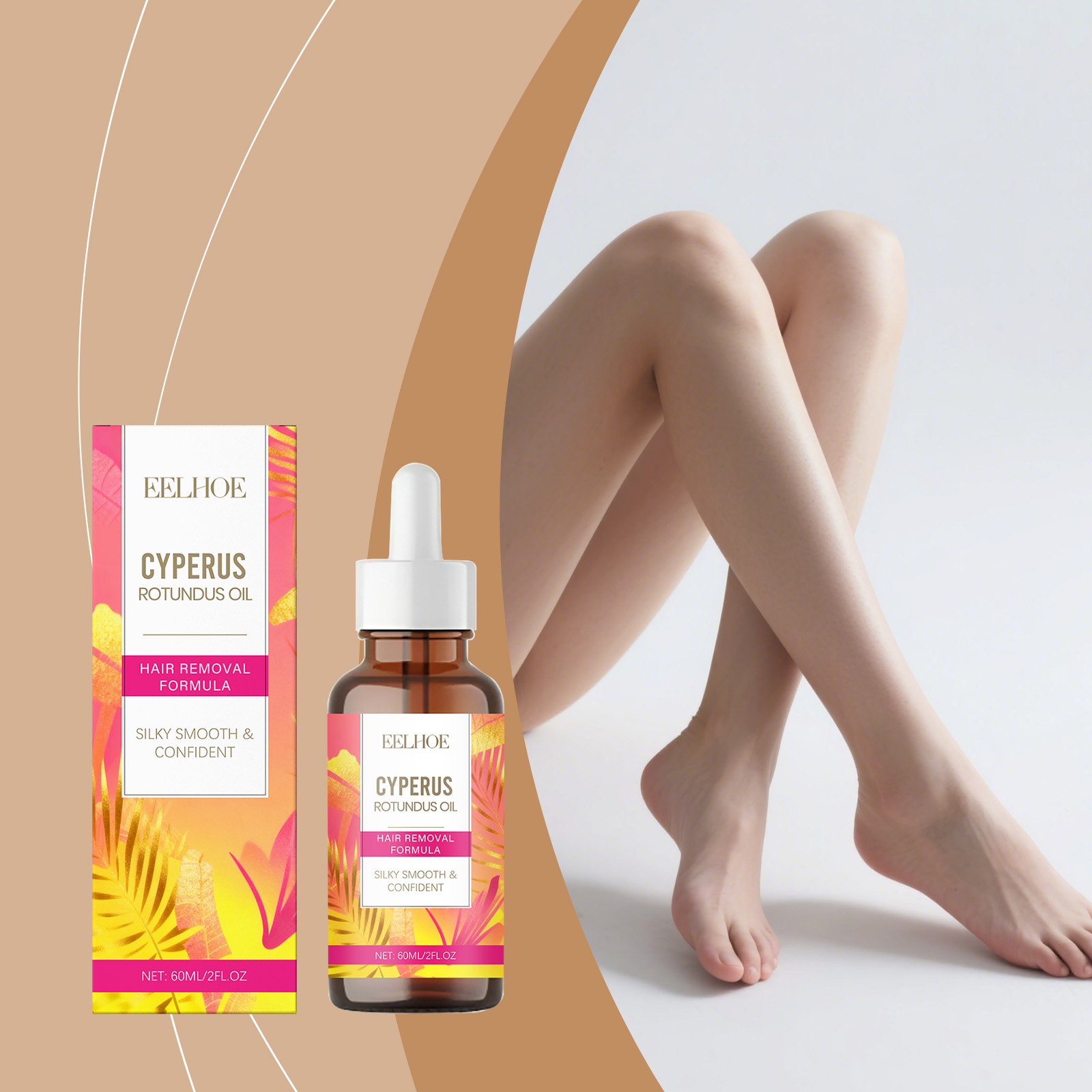 Hair Removal Essential Oil Post Depilation Soothing Moisturizing Silky Skin Plant Nourishing Care