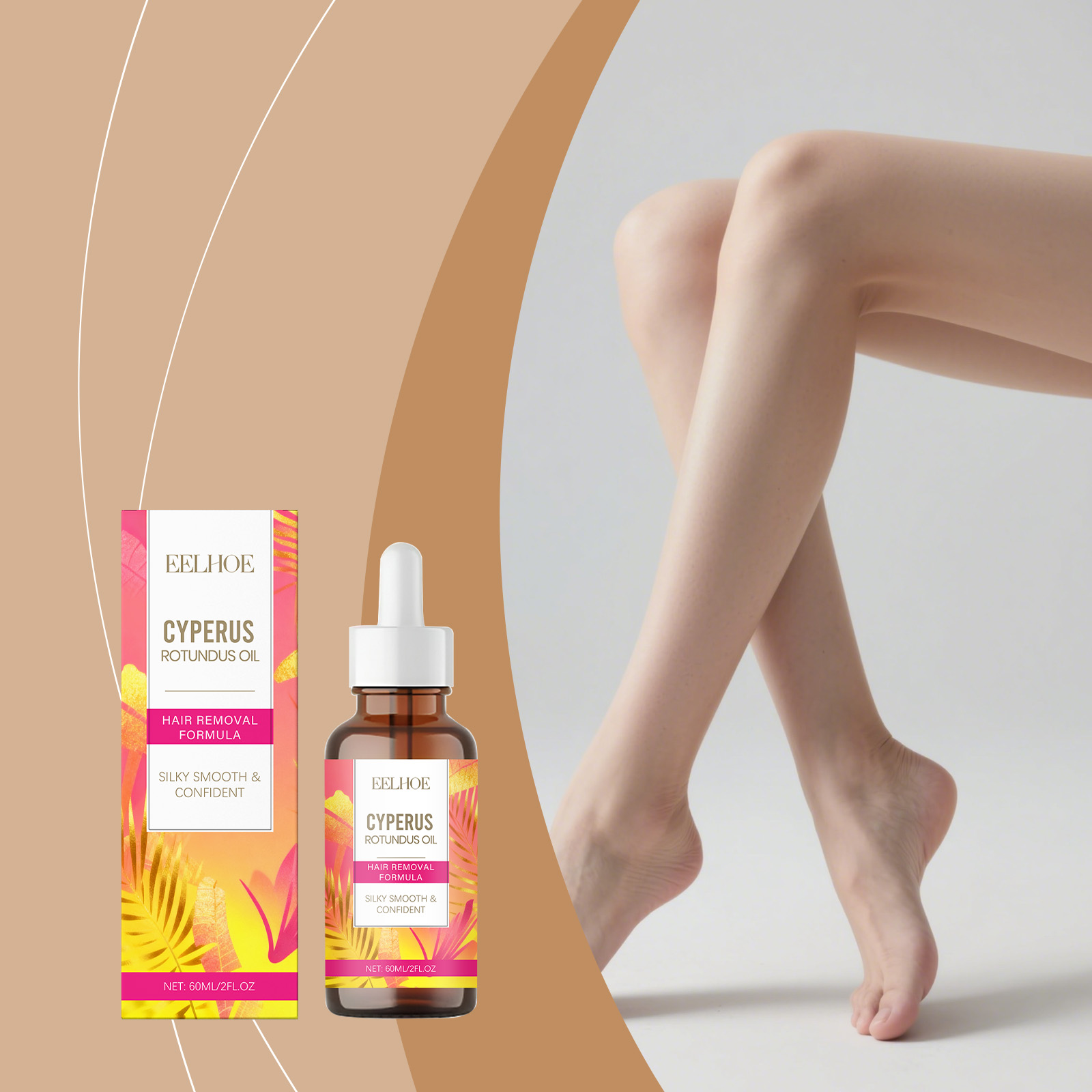 Hair Removal Essential Oil Post Depilation Soothing Moisturizing Silky Skin Plant Nourishing Care