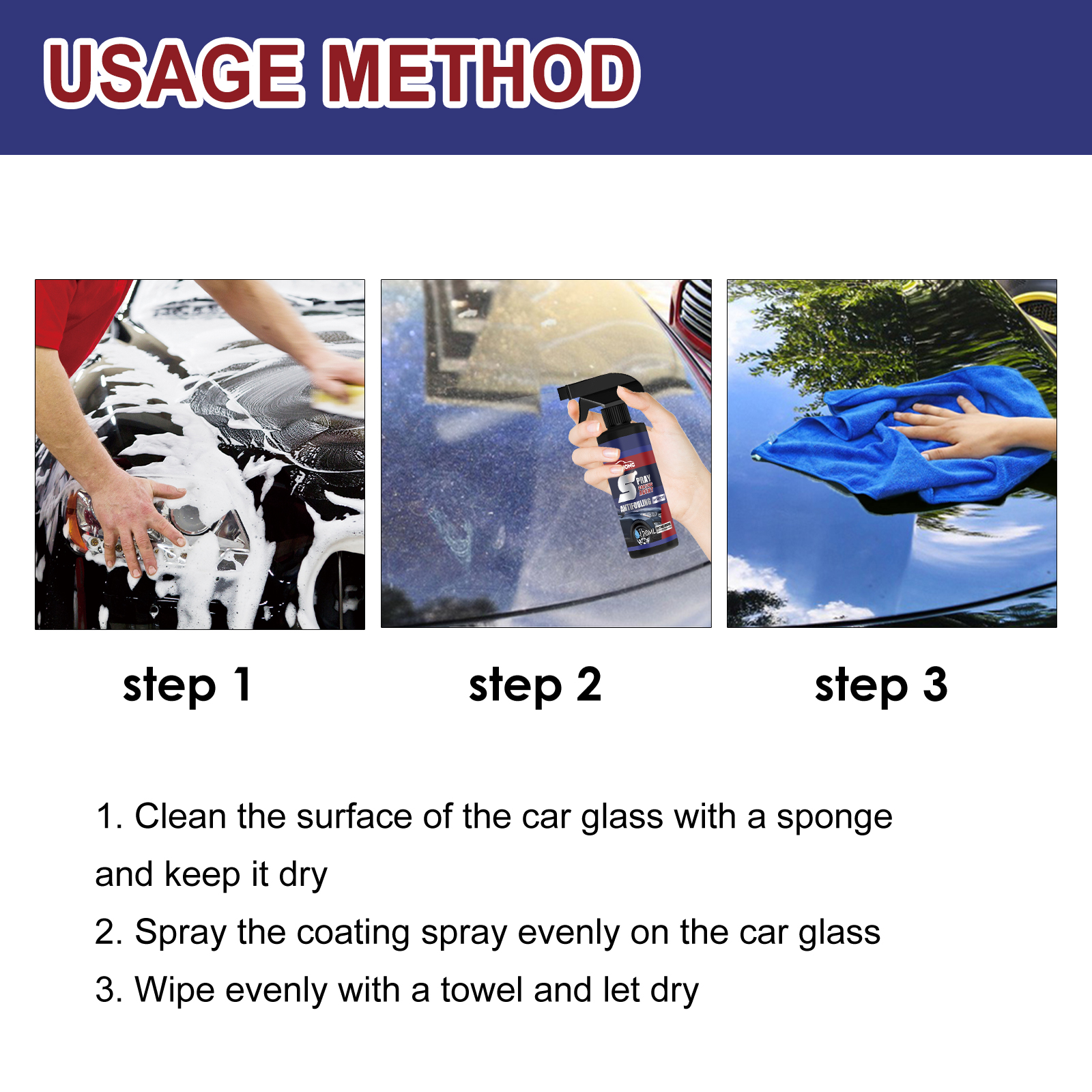 Car Coating Spray Nano Ceramic Water Repellent Dust Proof Shine Enhancer For Paint Protection And Surface Care 120ml