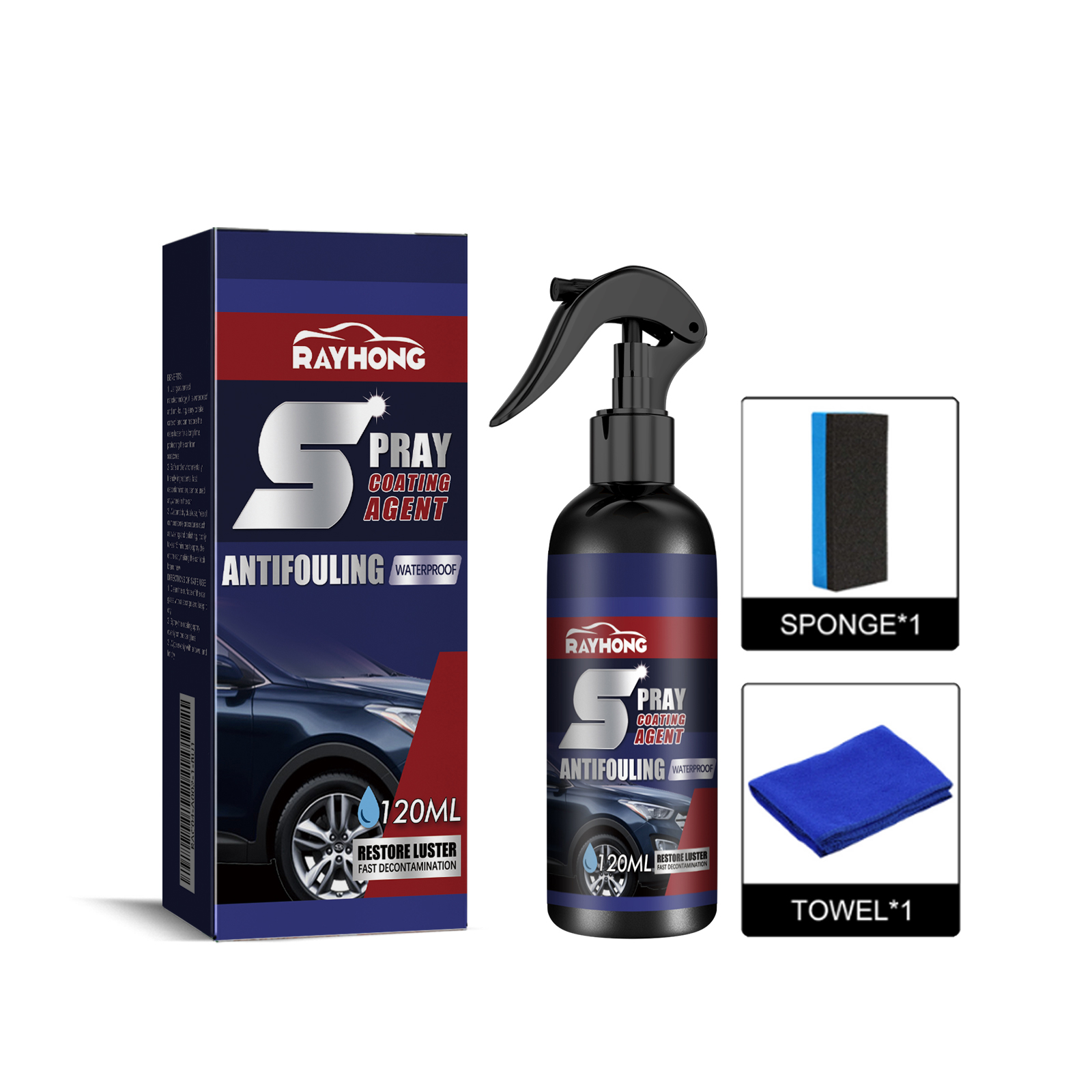 Car Coating Spray Nano Ceramic Water Repellent Dust Proof Shine Enhancer For Paint Protection And Surface Care 120ml