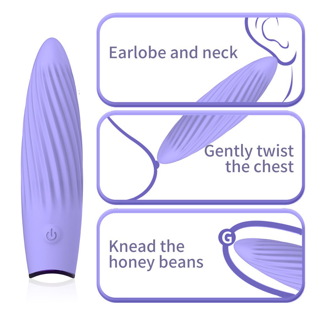 (Pink) Adult Toys Female Vibrator Massager Strong Textured Bullet Vibrator Sex Toy for Women Adult Products G Spot Clitoral Masturbation