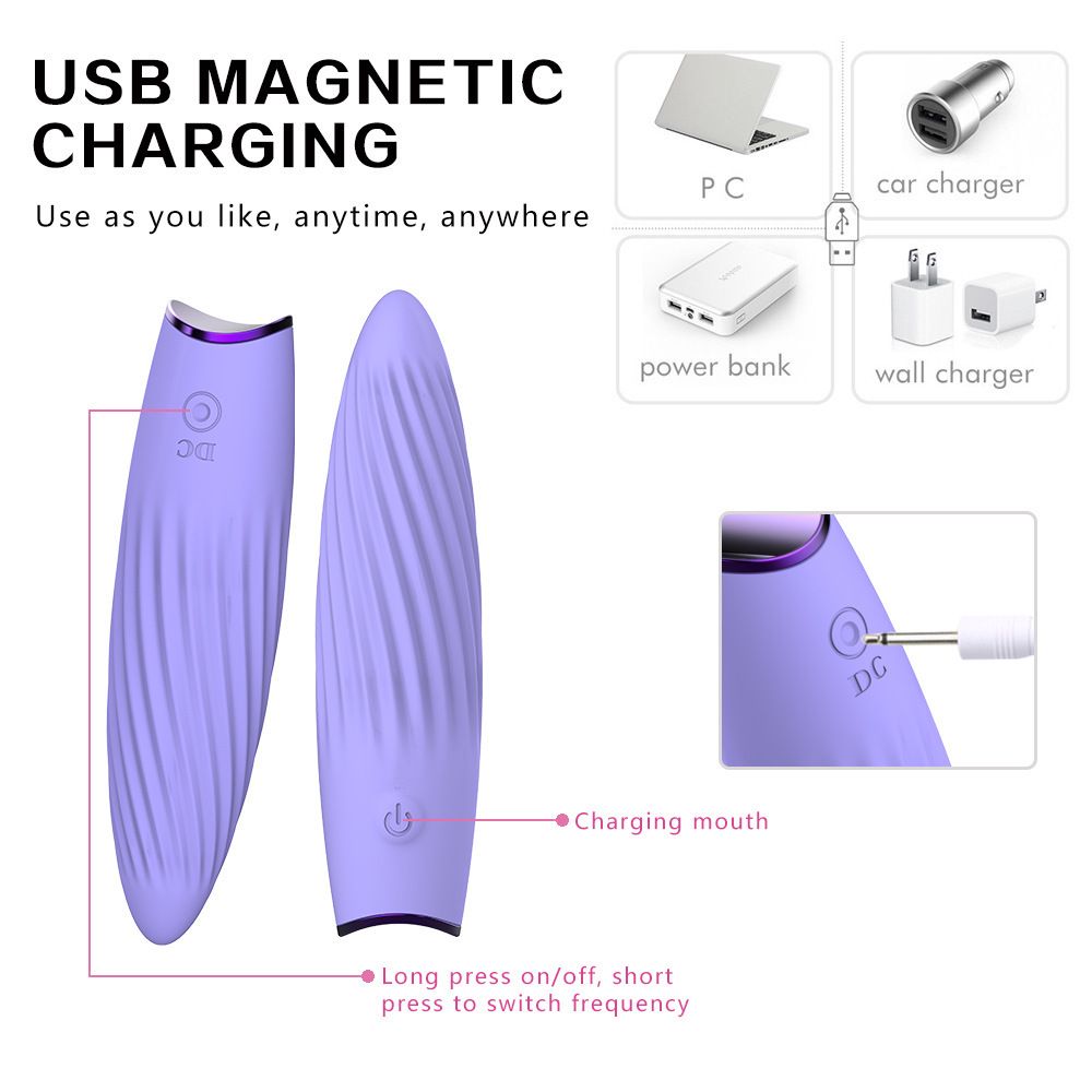 (Pink) Adult Toys Female Vibrator Massager Strong Textured Bullet Vibrator Sex Toy for Women Adult Products G Spot Clitoral Masturbation