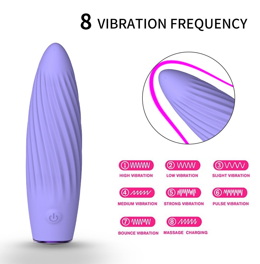 (Pink) Adult Toys Female Vibrator Massager Strong Textured Bullet Vibrator Sex Toy for Women Adult Products G Spot Clitoral Masturbation