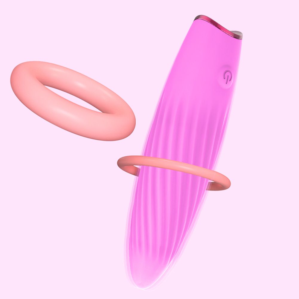 (Pink) Adult Toys Female Vibrator Massager Strong Textured Bullet Vibrator Sex Toy for Women Adult Products G Spot Clitoral Masturbation