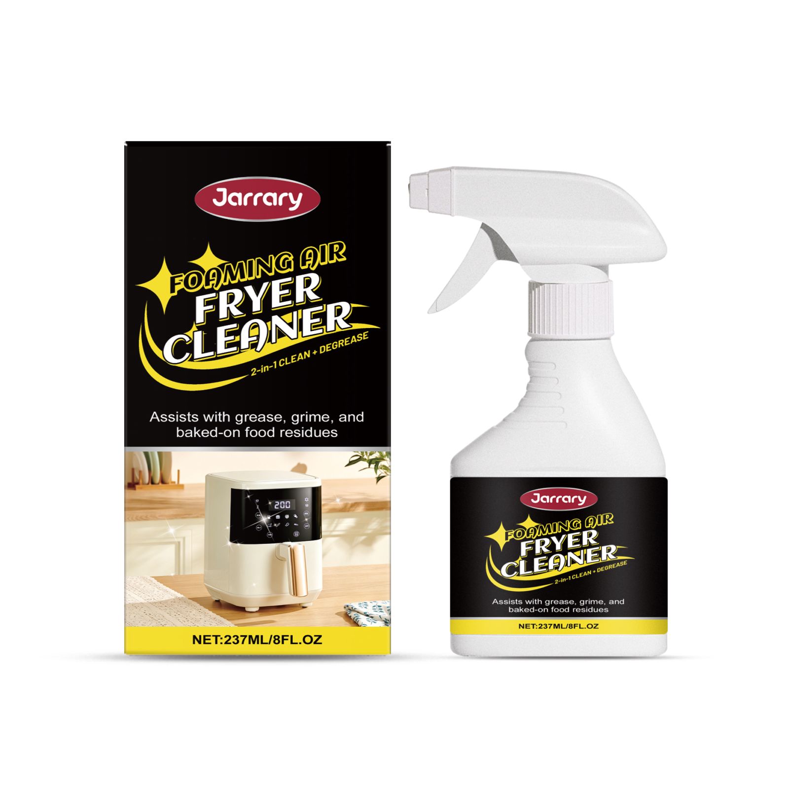 Air Fryer Cleaner Spray Degreasing For Daily Kitchen Appliance Cleaning