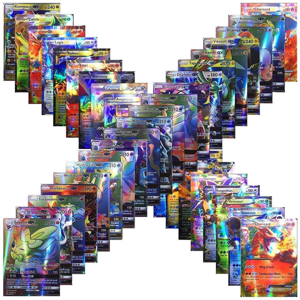 EPIC Pokemon Cards Bundle X 100 - ULTR RARE! 40TAG+40GX+10Tra+10Energy