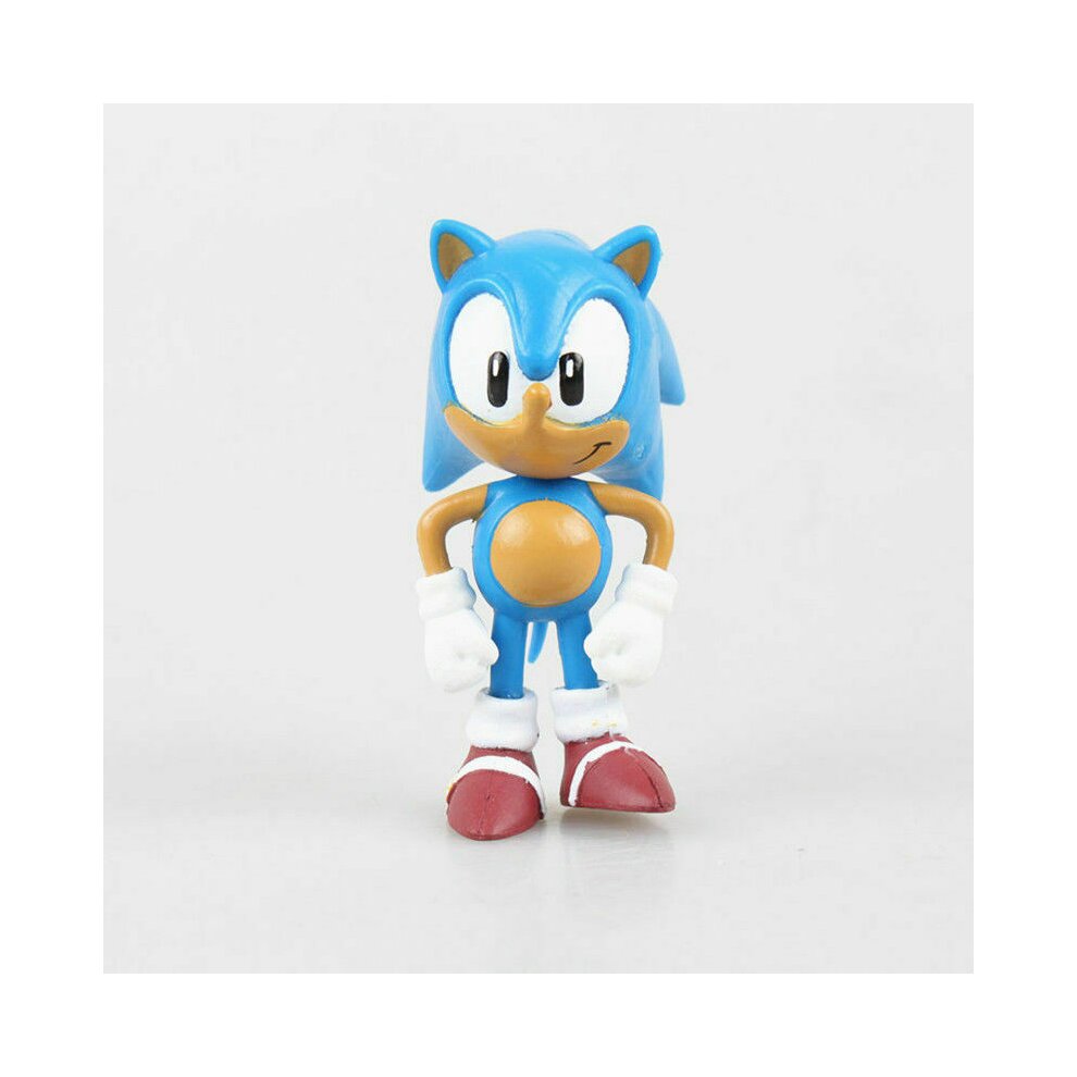 6 Pcs Sonic Classic The Hedgehog PVC Action Figure Model Toys
