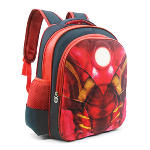 (Iron Man, 36*30*15cm) Marvel Avengers Titan Hero Series Kids Waterproof Cartoon Backpac