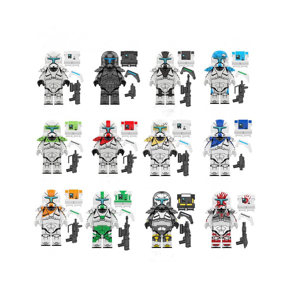 12PCS Star Wars Commandos MiniFigures Toys Fit Lego